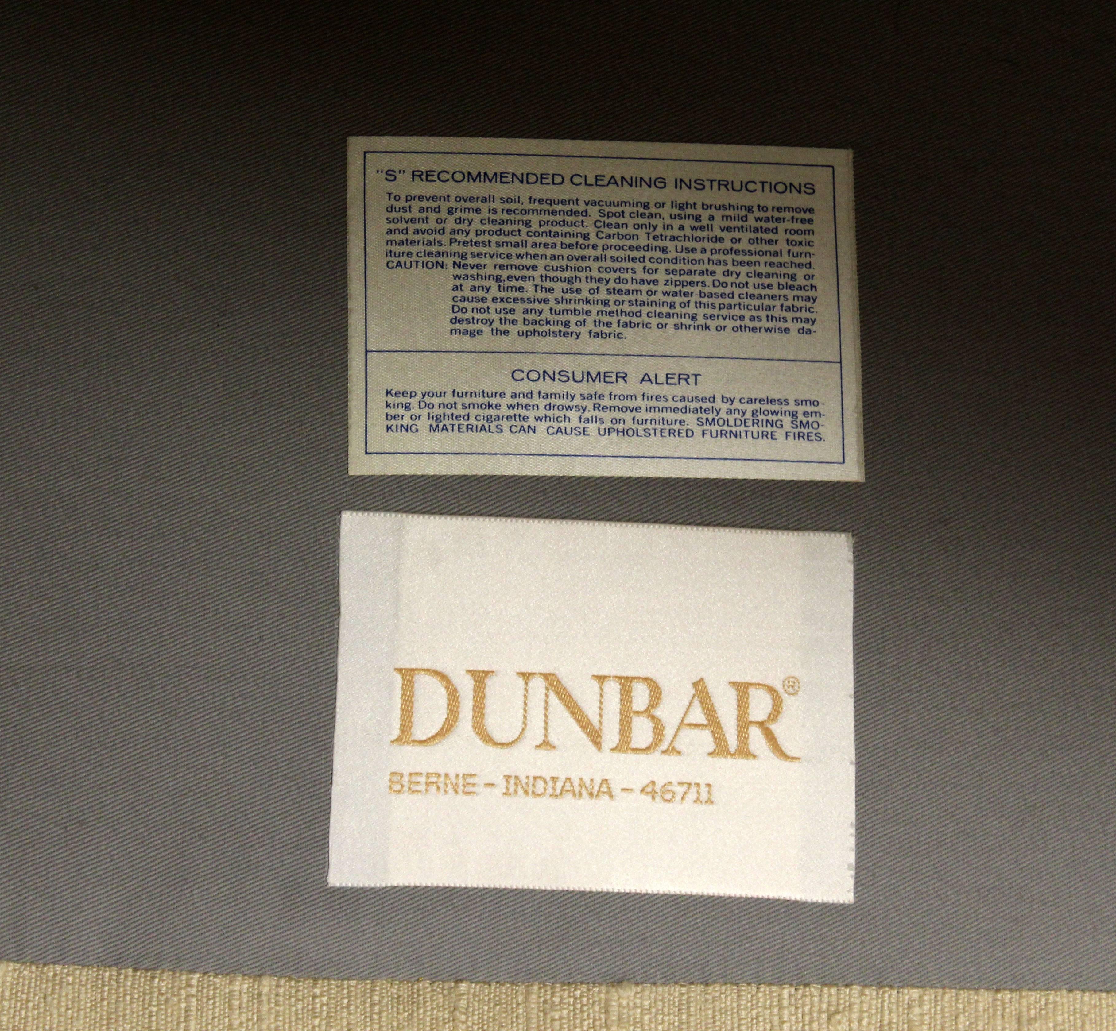 Vintage Mid-Century Modern Pair of Edward Wormley for Dunbar Long off White Sofa 4