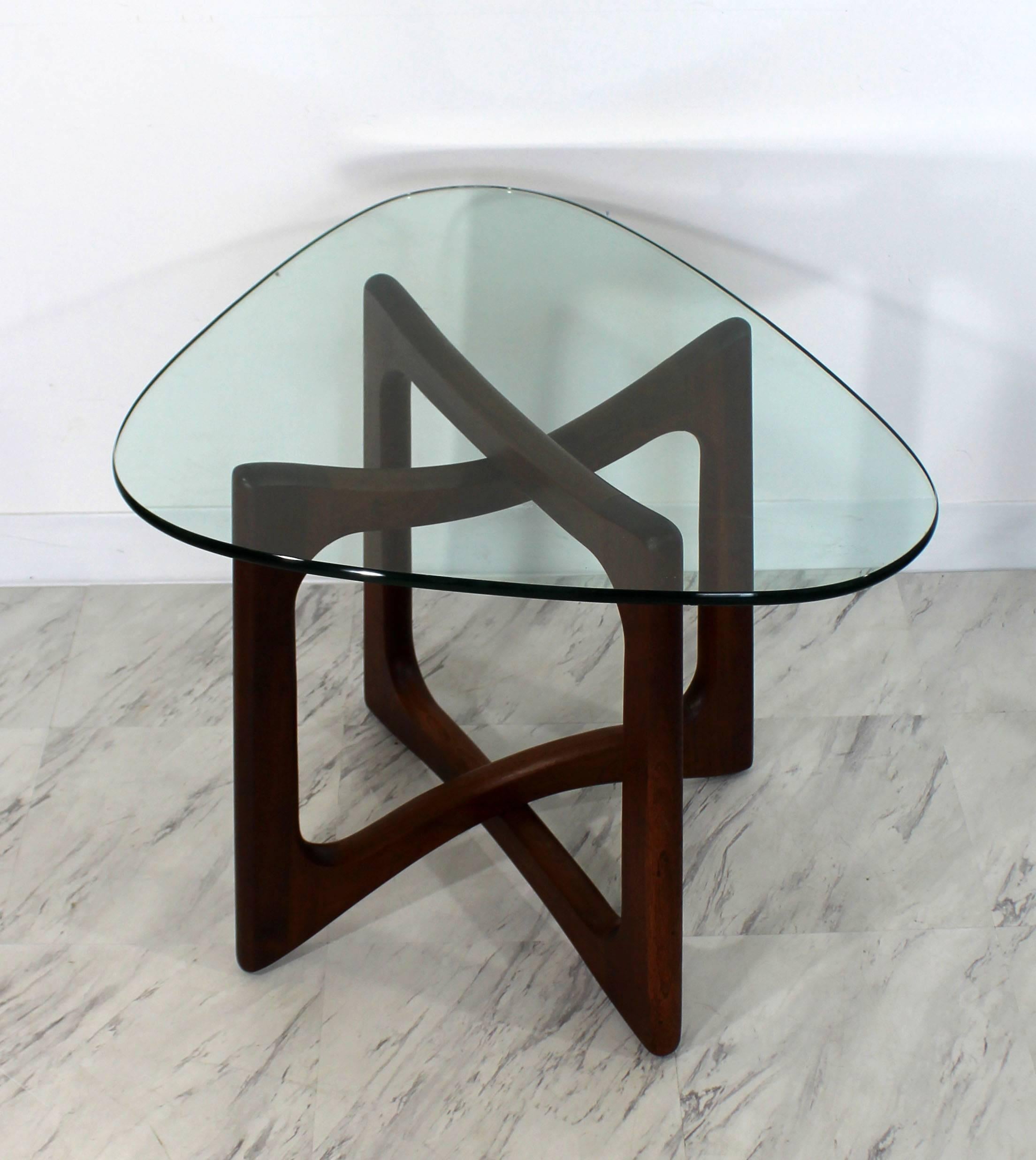 Mid-Century Modern Pair of Pearsall Walnut Boomerang Kidney Coffee and End Table In Good Condition In Keego Harbor, MI