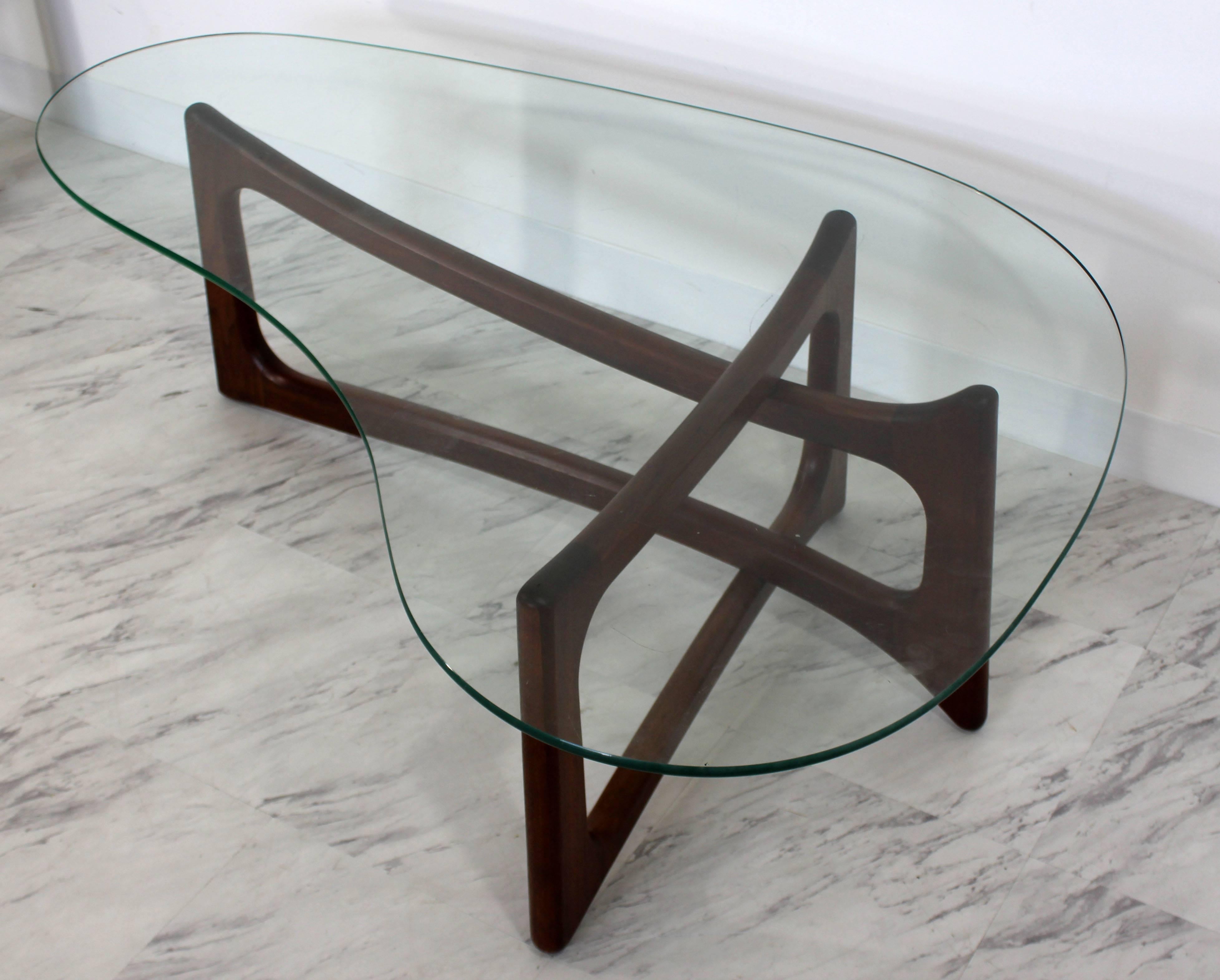 Mid-Century Modern Pair of Pearsall Walnut Boomerang Kidney Coffee and End Table 4