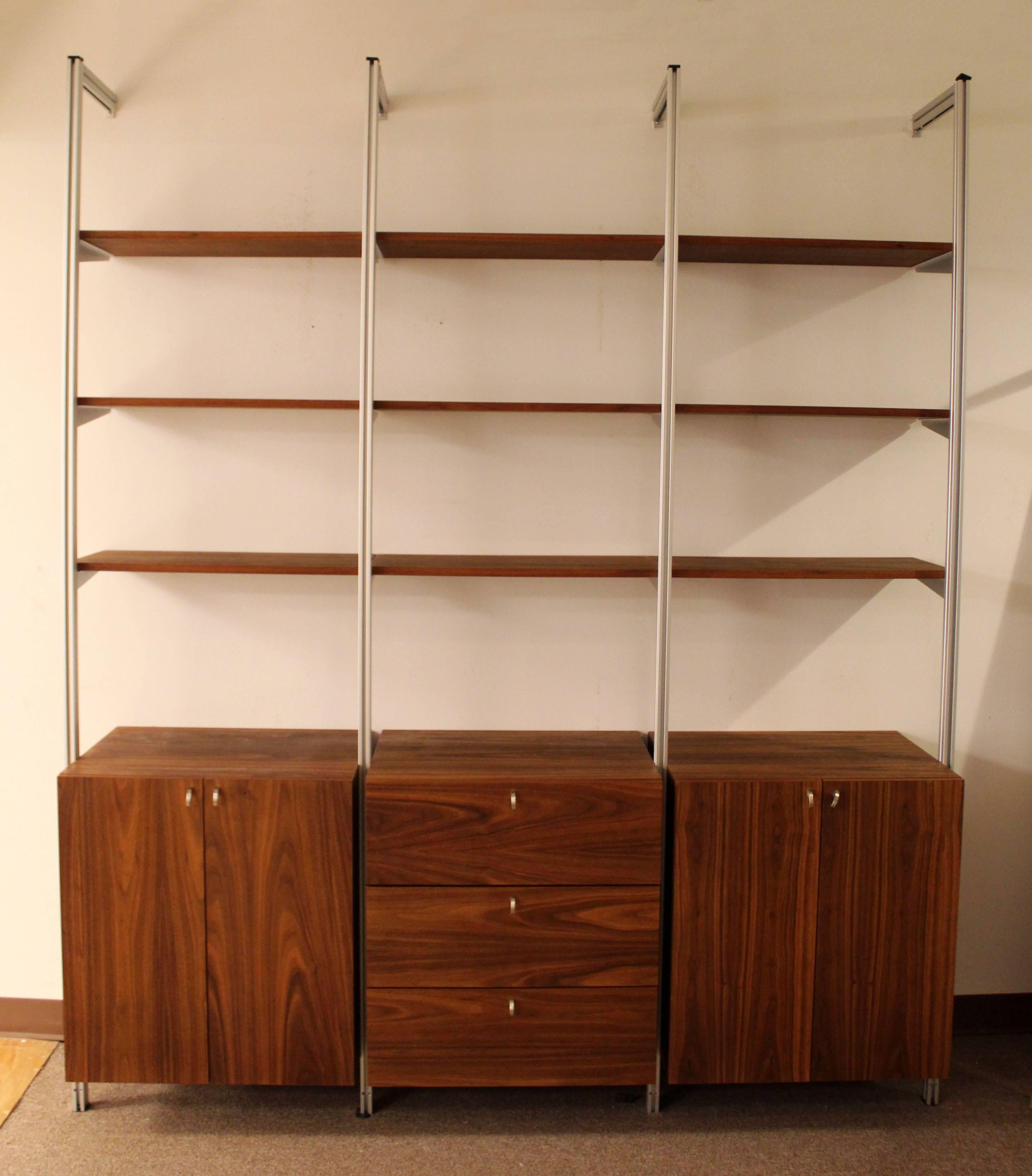 Mid-Century Modern George Nelson Herman Miller Style CSS Wall Unit, 1960s In Good Condition In Keego Harbor, MI