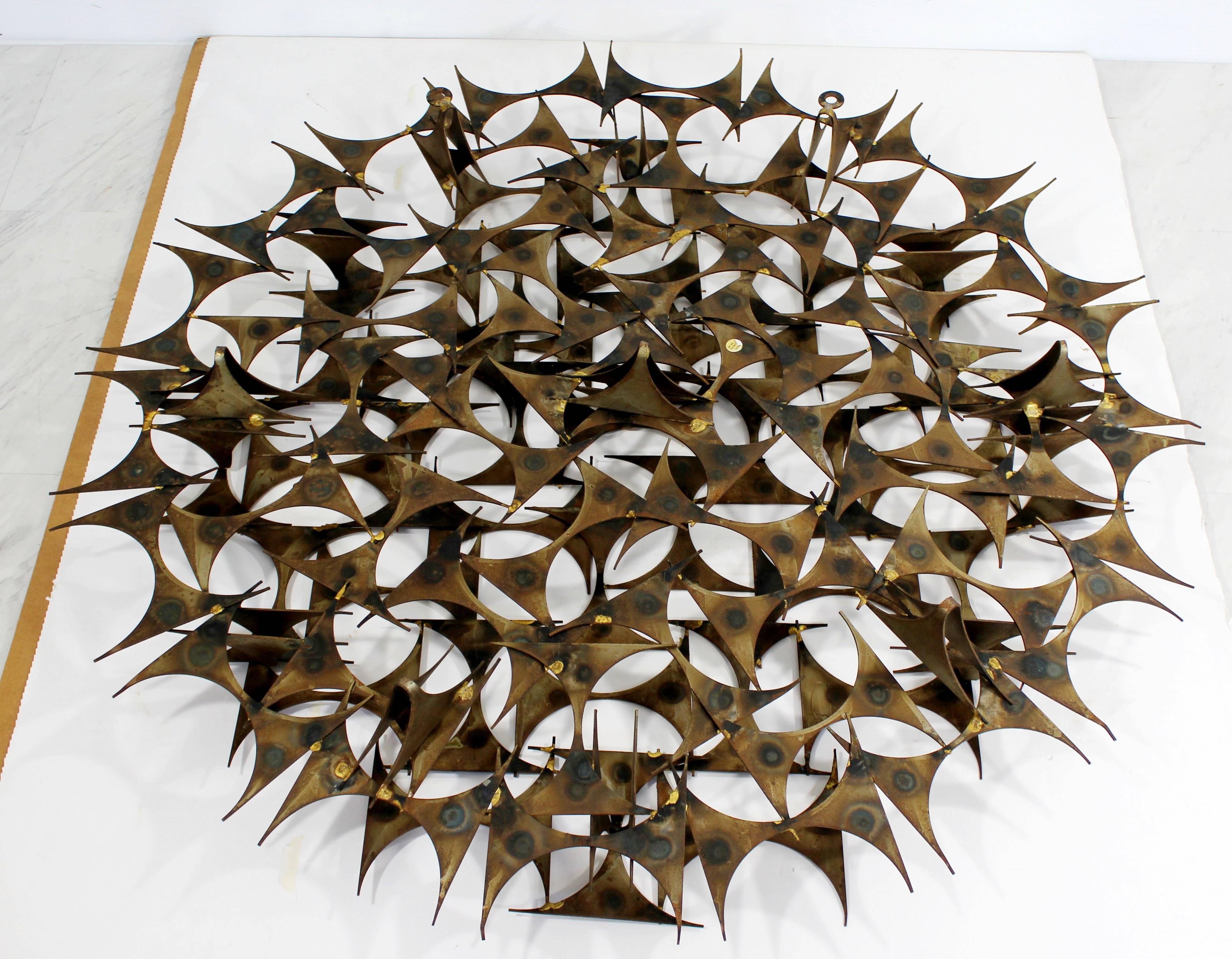 Mid-Century Modern Marc Weinstein Creates Large Brutalist Wall Sculpture, 1970s 3