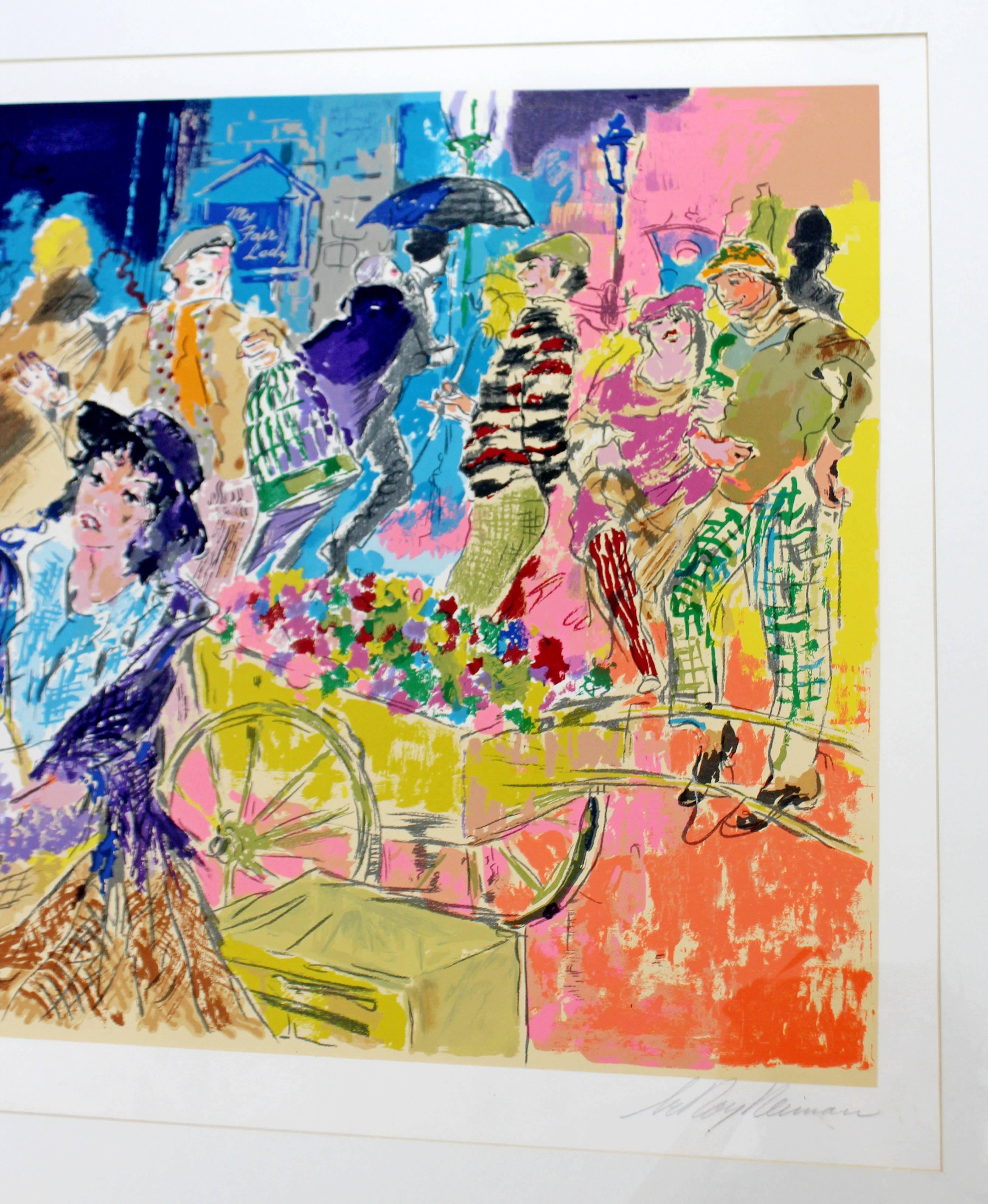 Mid-Century Modern Leroy Neiman Litho Signed Numbered 1/300 My Fair Lady Framed In Good Condition In Keego Harbor, MI