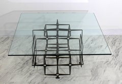 Mid-Century Modern Tri Mark Studio Brutalist Nails Coffee Table in Evans Style