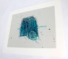 Litografía sin enmarcar firmada, fechada y numerada Robert Stackhouse Inner Soundless 1992