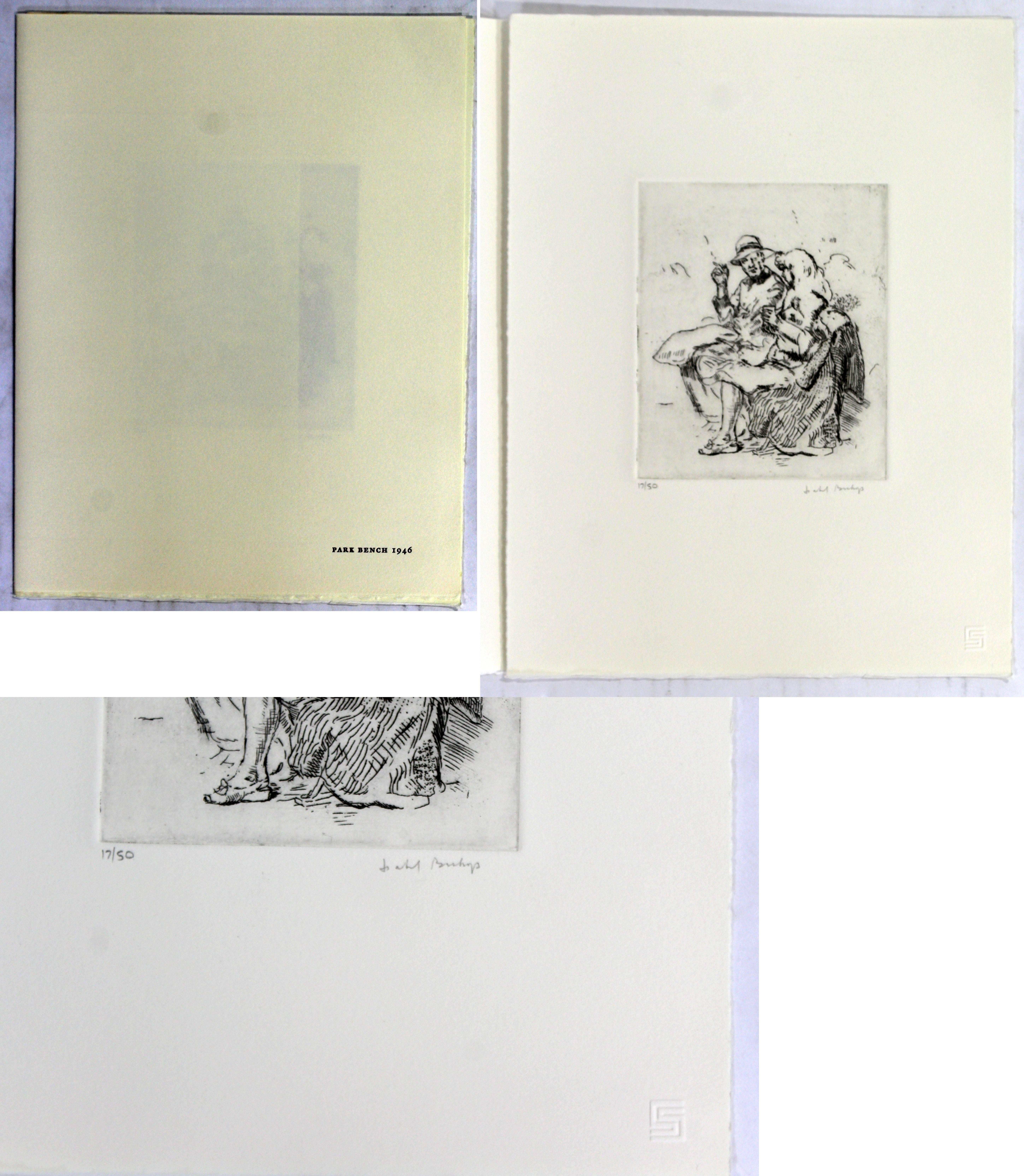 Isabel Bishop Collection of Eight Etchings Signed Numbered 17/50, 1930-1959 1