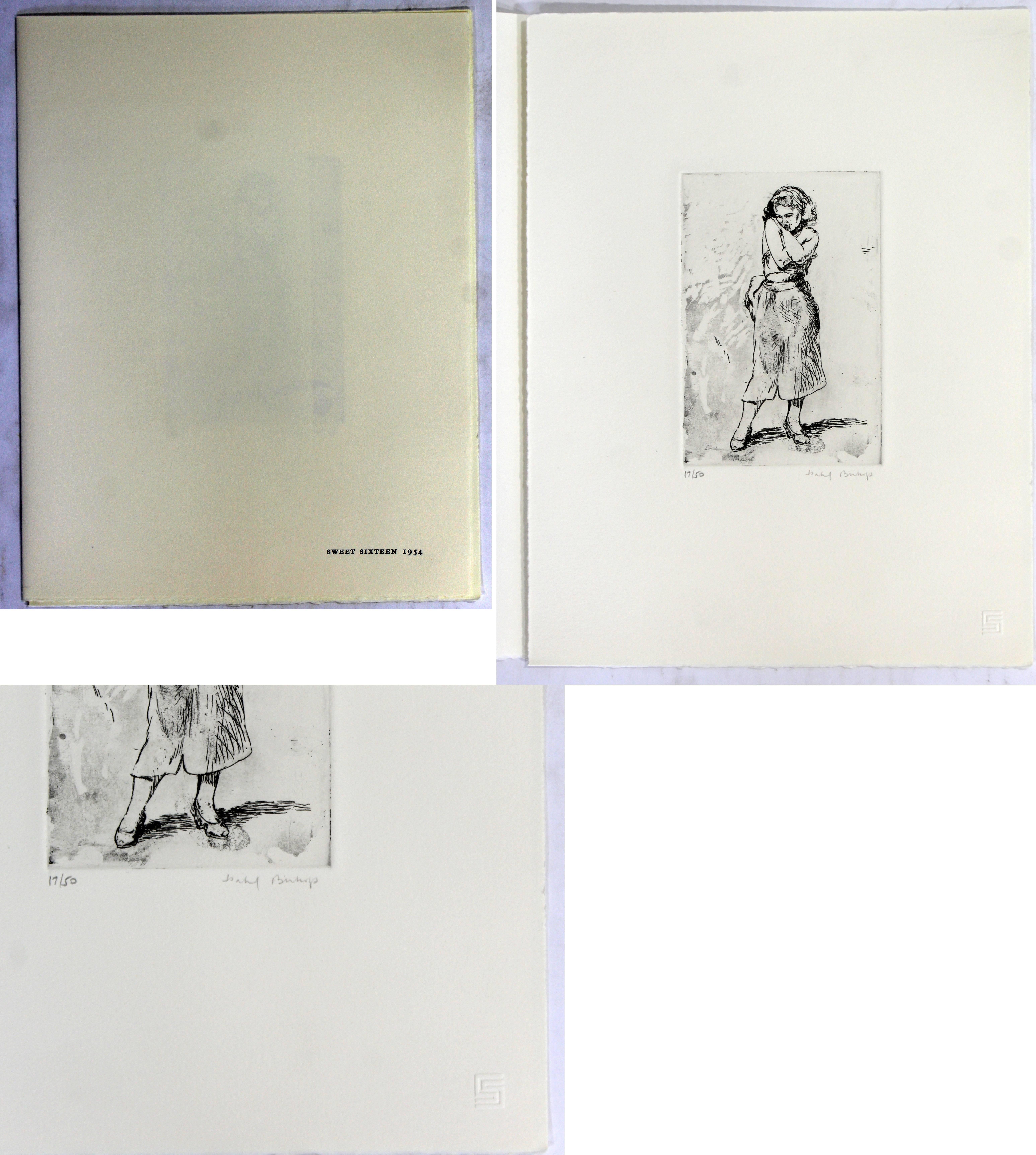 Isabel Bishop Collection of Eight Etchings Signed Numbered 17/50, 1930-1959 3