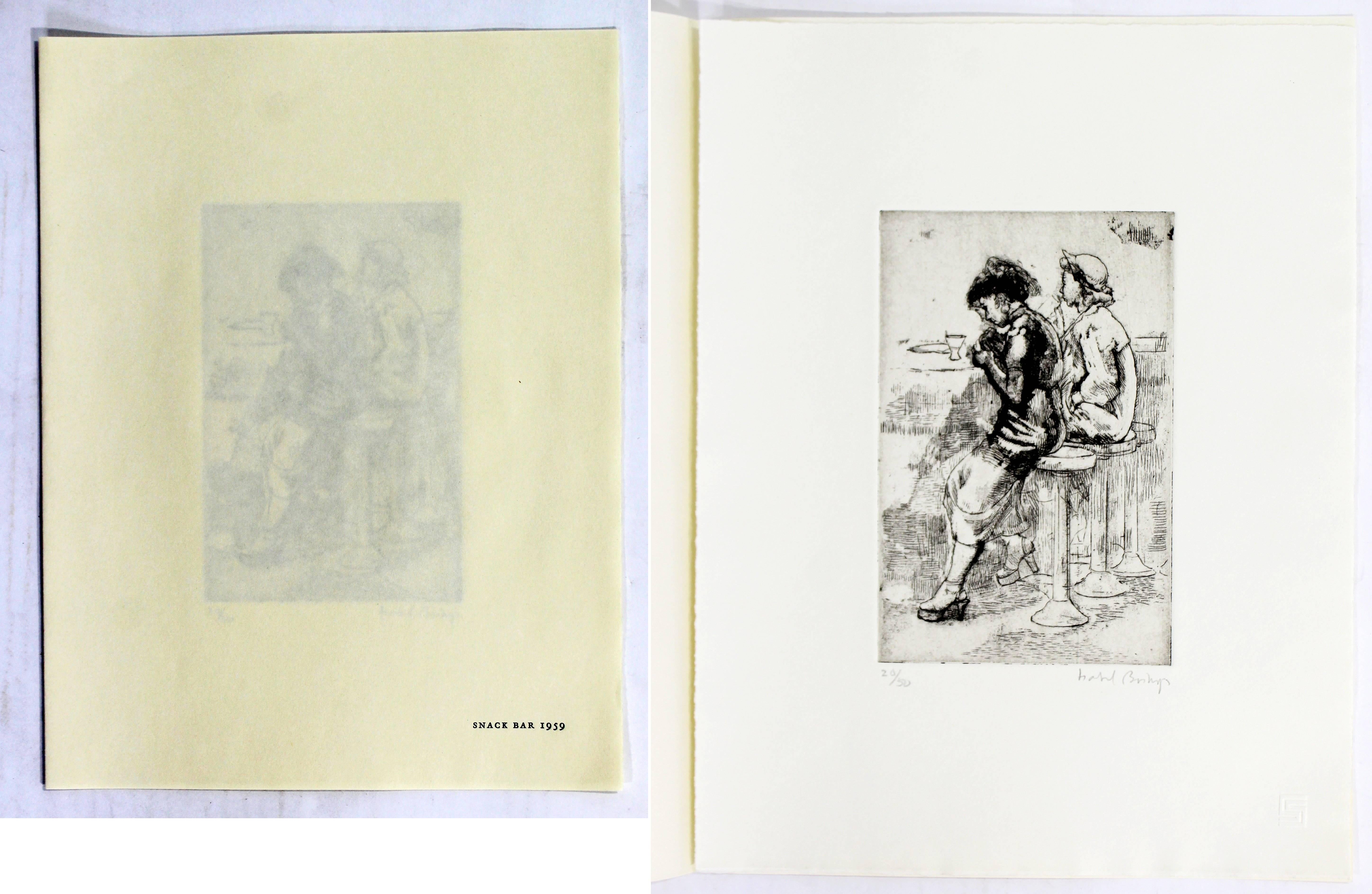 Mid-20th Century Isabel Bishop Collection of Eight Etchings Signed Numbered 20/50, 1938-1959