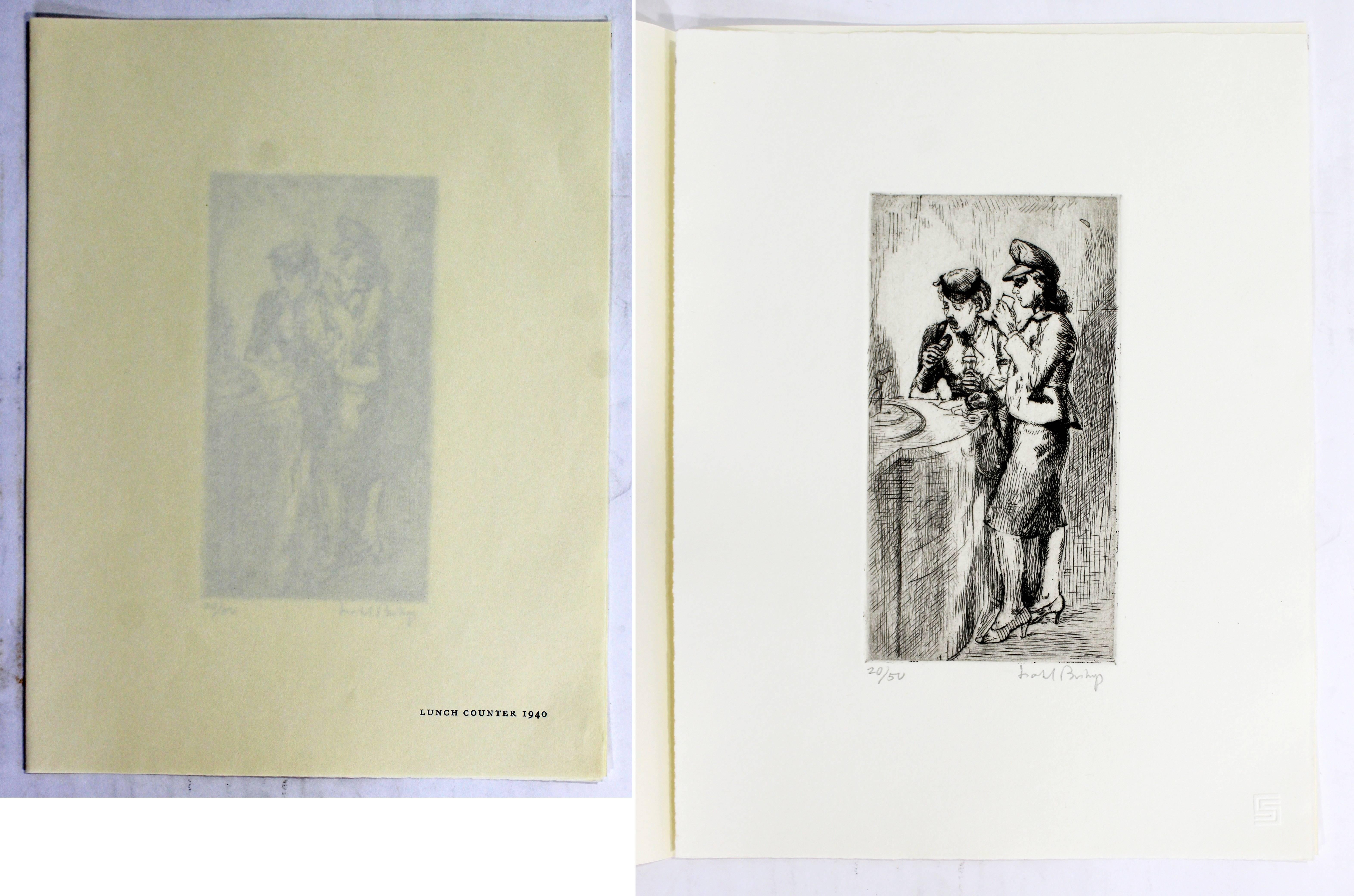 Paper Isabel Bishop Collection of Eight Etchings Signed Numbered 20/50, 1938-1959