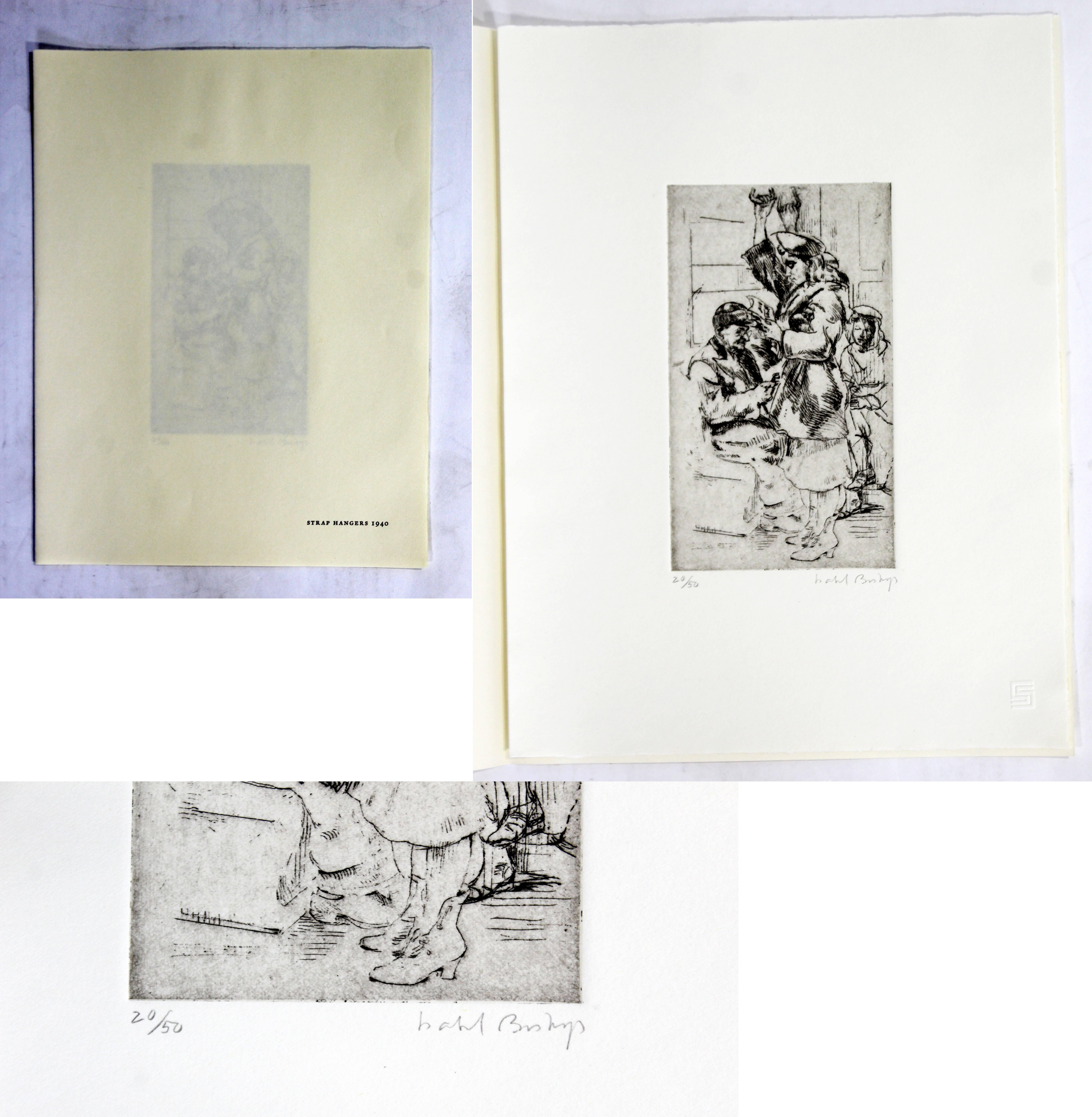Isabel Bishop Collection of Eight Etchings Signed Numbered 20/50, 1938-1959 3