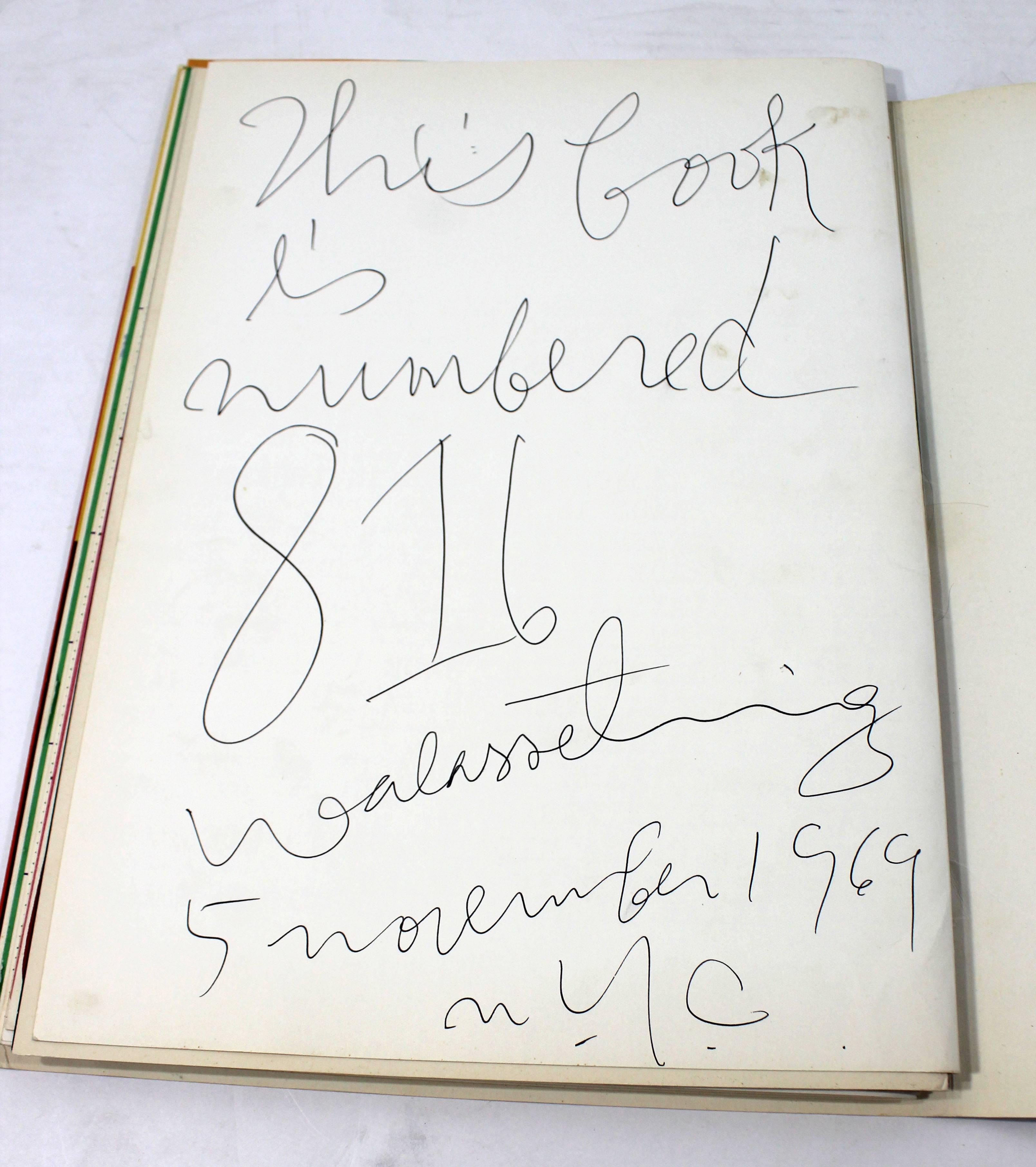 Mid-Century Modern Poetry & Art Book Signed Hot And Sour Soup, 1969 Walasse Ting In Good Condition In Keego Harbor, MI