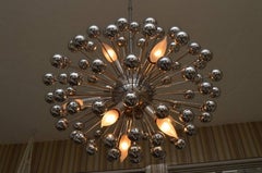 Vintage Mid-Century Space Age Sputnik MCM Chrome Chandelier Pendentif Light