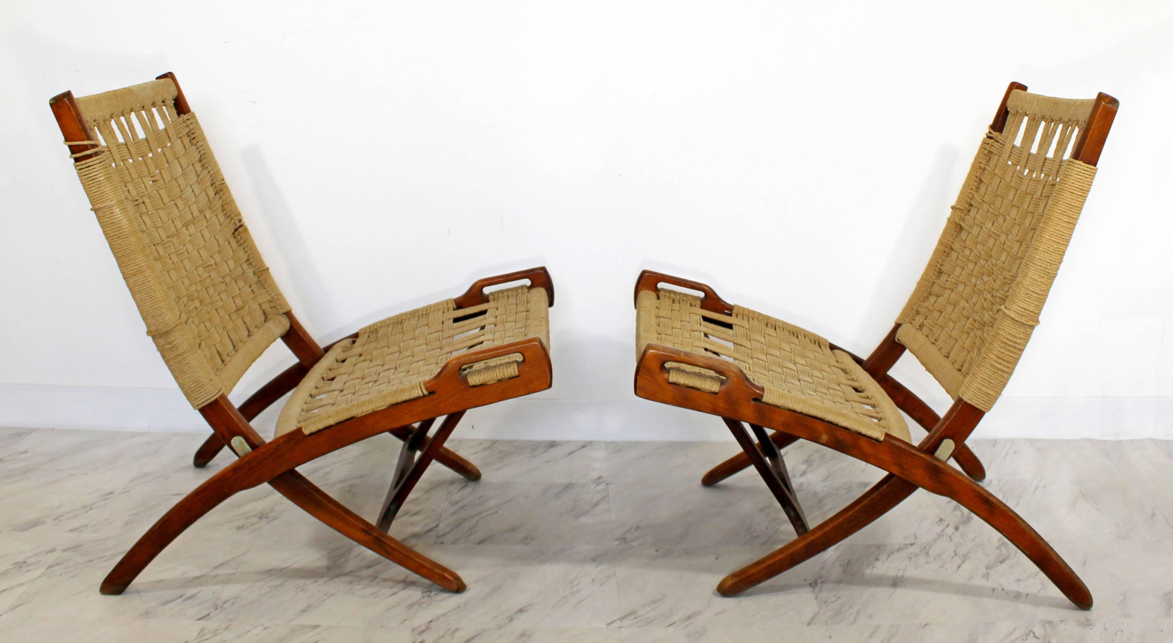 hans wegner folding rope chair