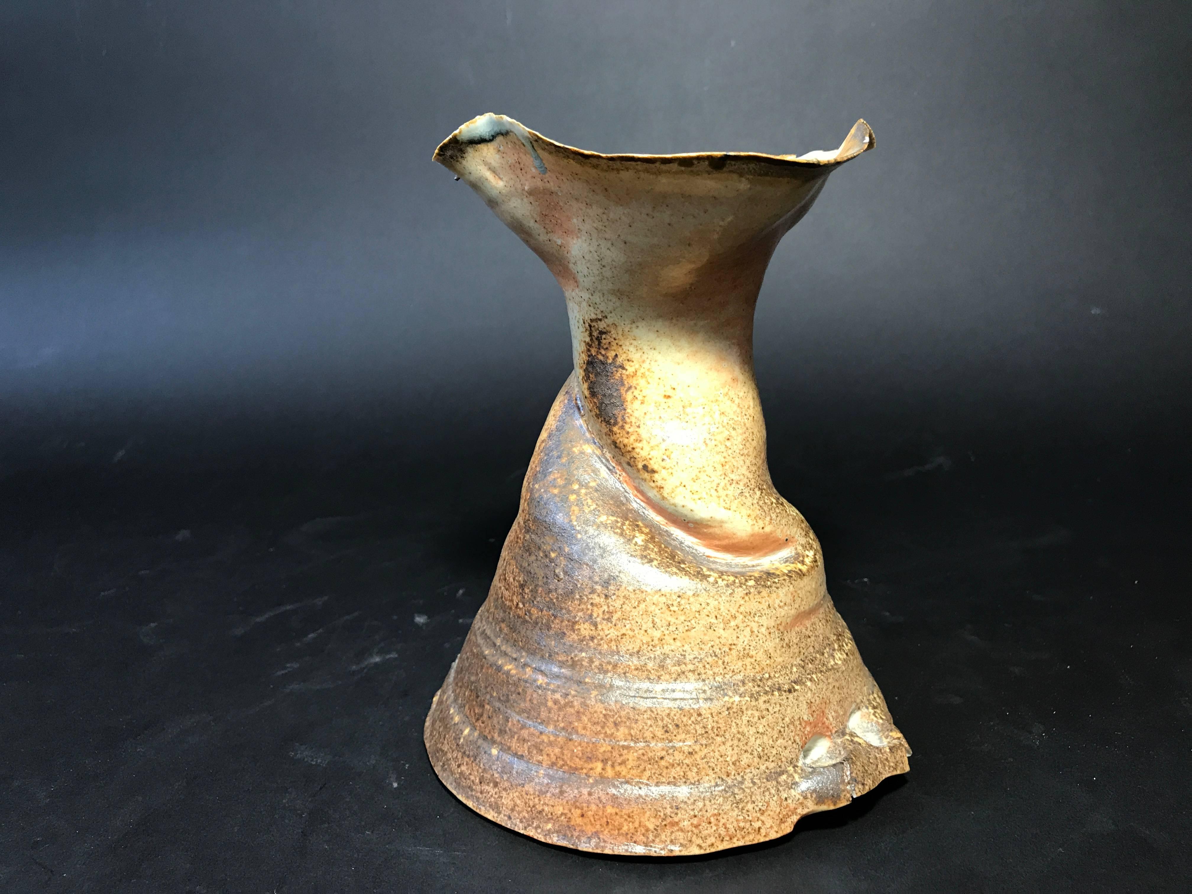 Contemporary Ceramic Pottery Handmade Vessel by Mary Roehm In Good Condition In Keego Harbor, MI