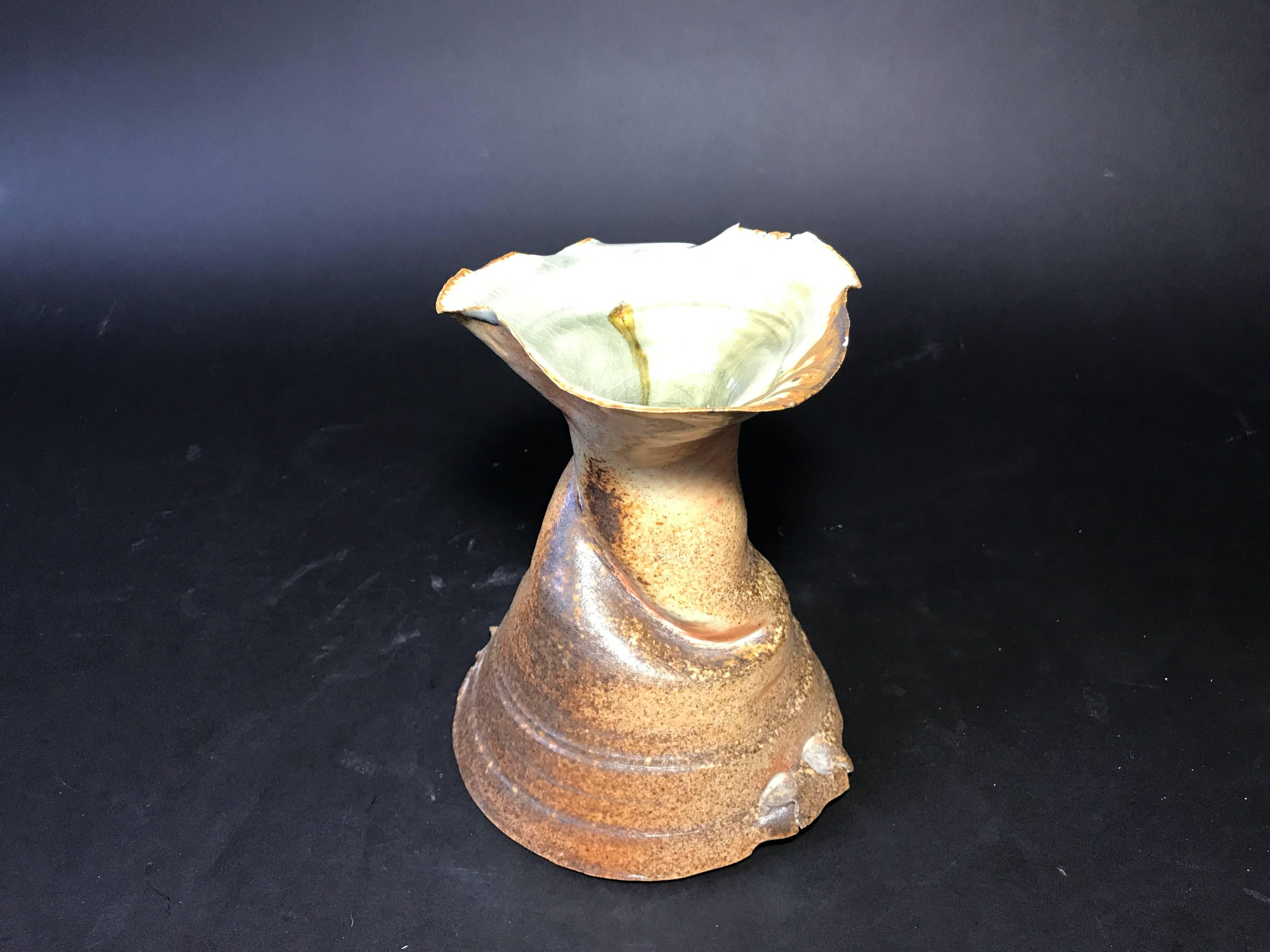 Late 20th Century Contemporary Ceramic Pottery Handmade Vessel by Mary Roehm