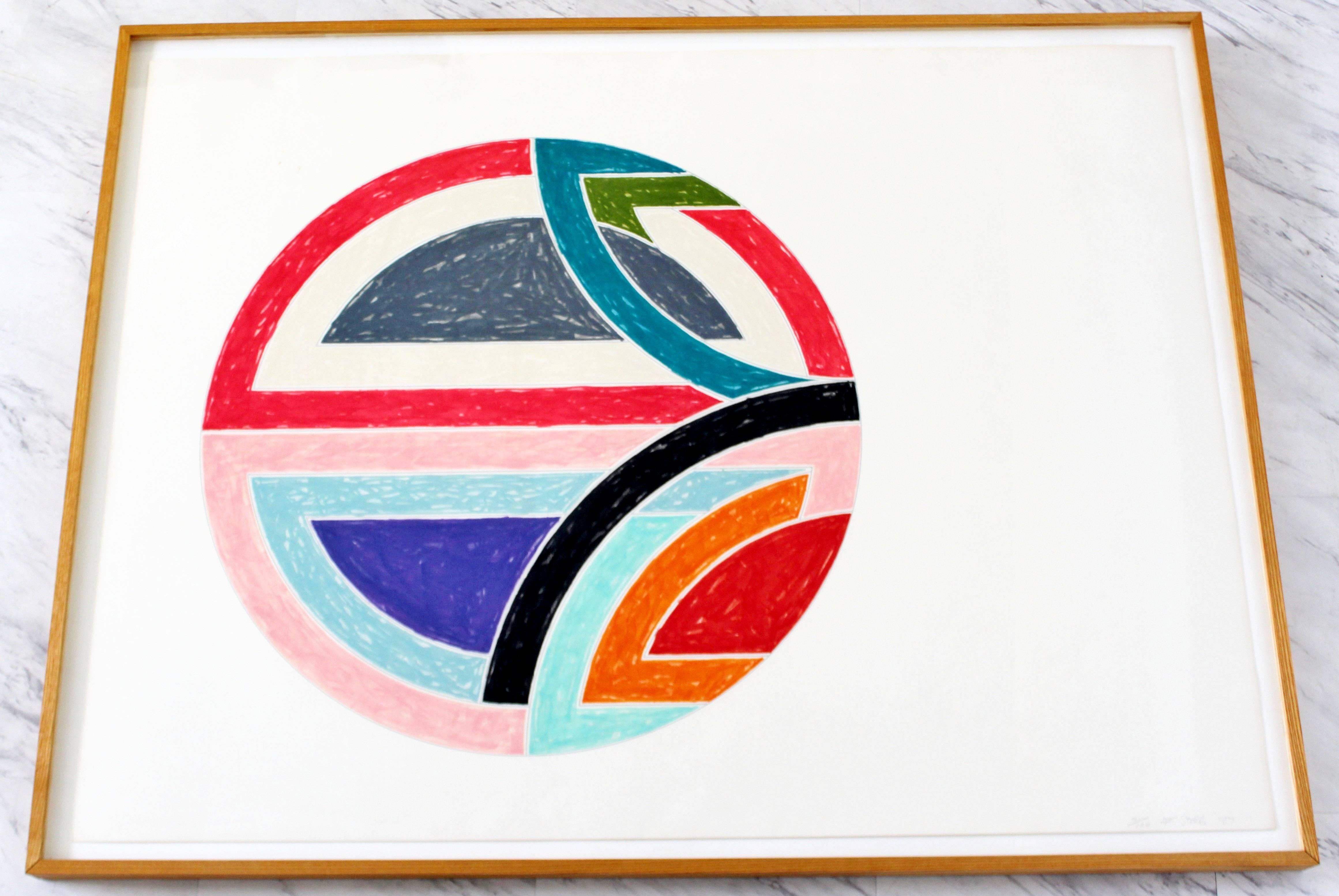 Mid-Century Modern Contemporary Frank Stella Sinjerli Variations 1A Signed Lithograph 1977 9/100