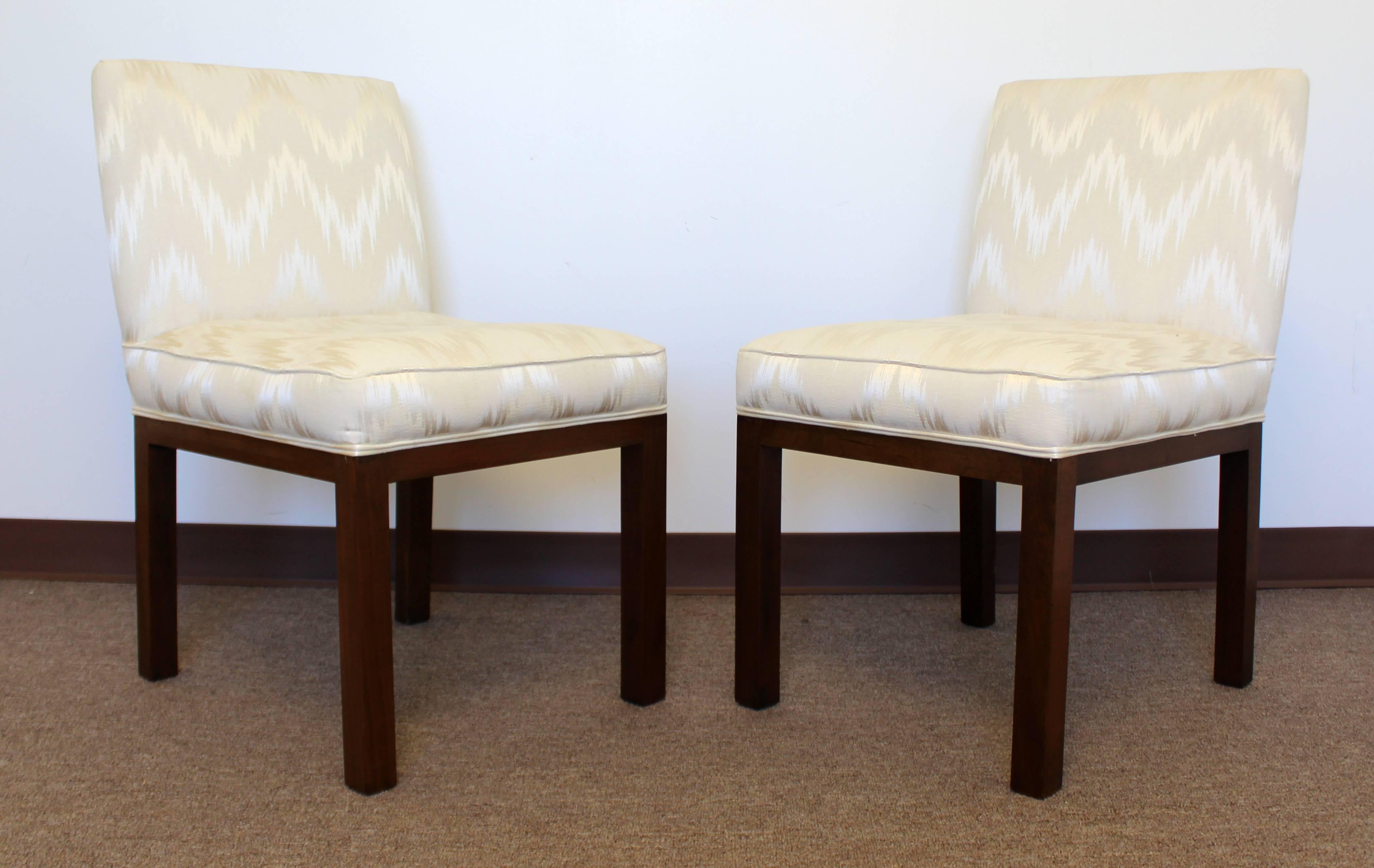 American Vintage Mid-Century Modern Set of Ten Wormley for Dunbar Dining Side Chairs