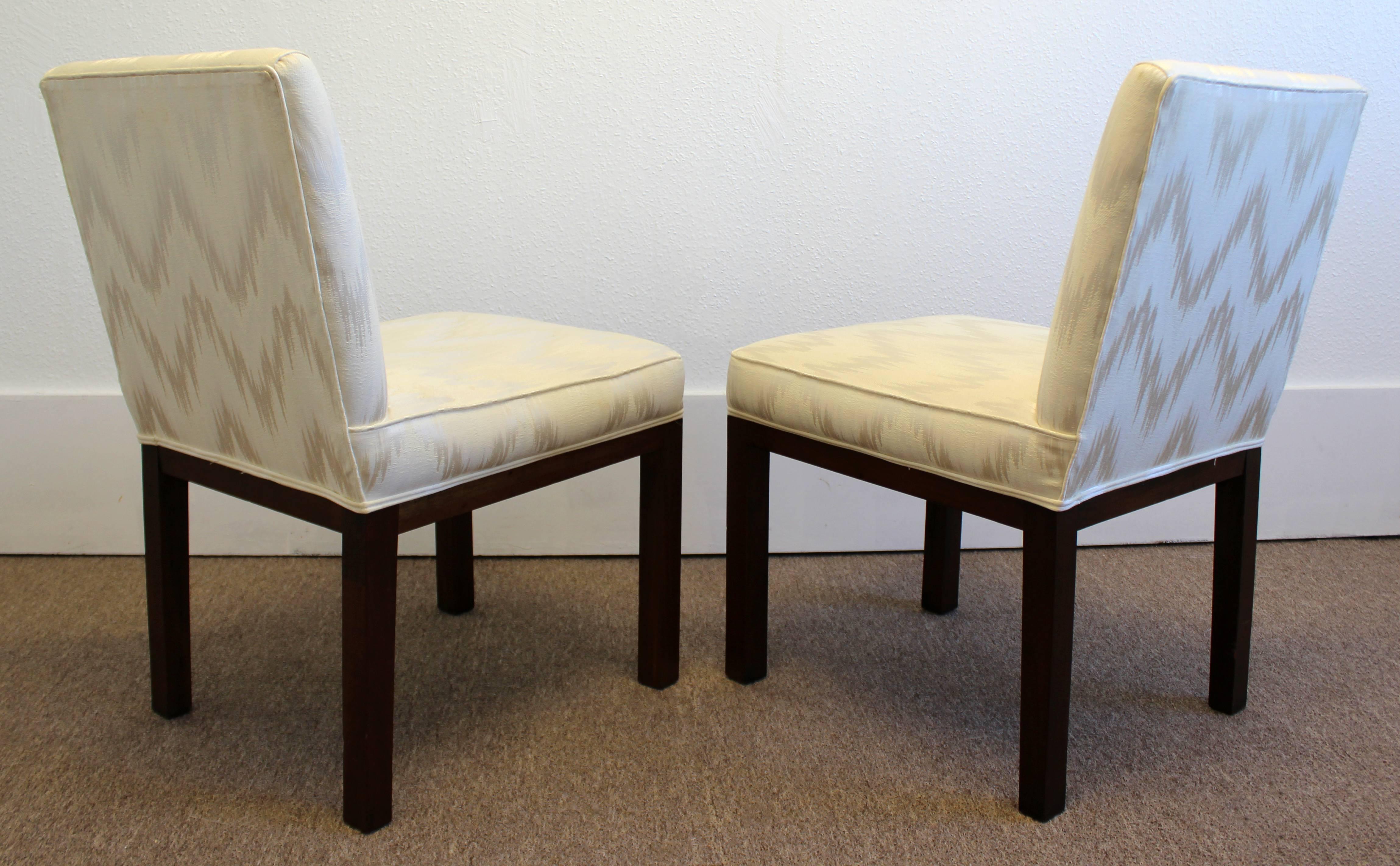 Vintage Mid-Century Modern Set of Ten Wormley for Dunbar Dining Side Chairs 3