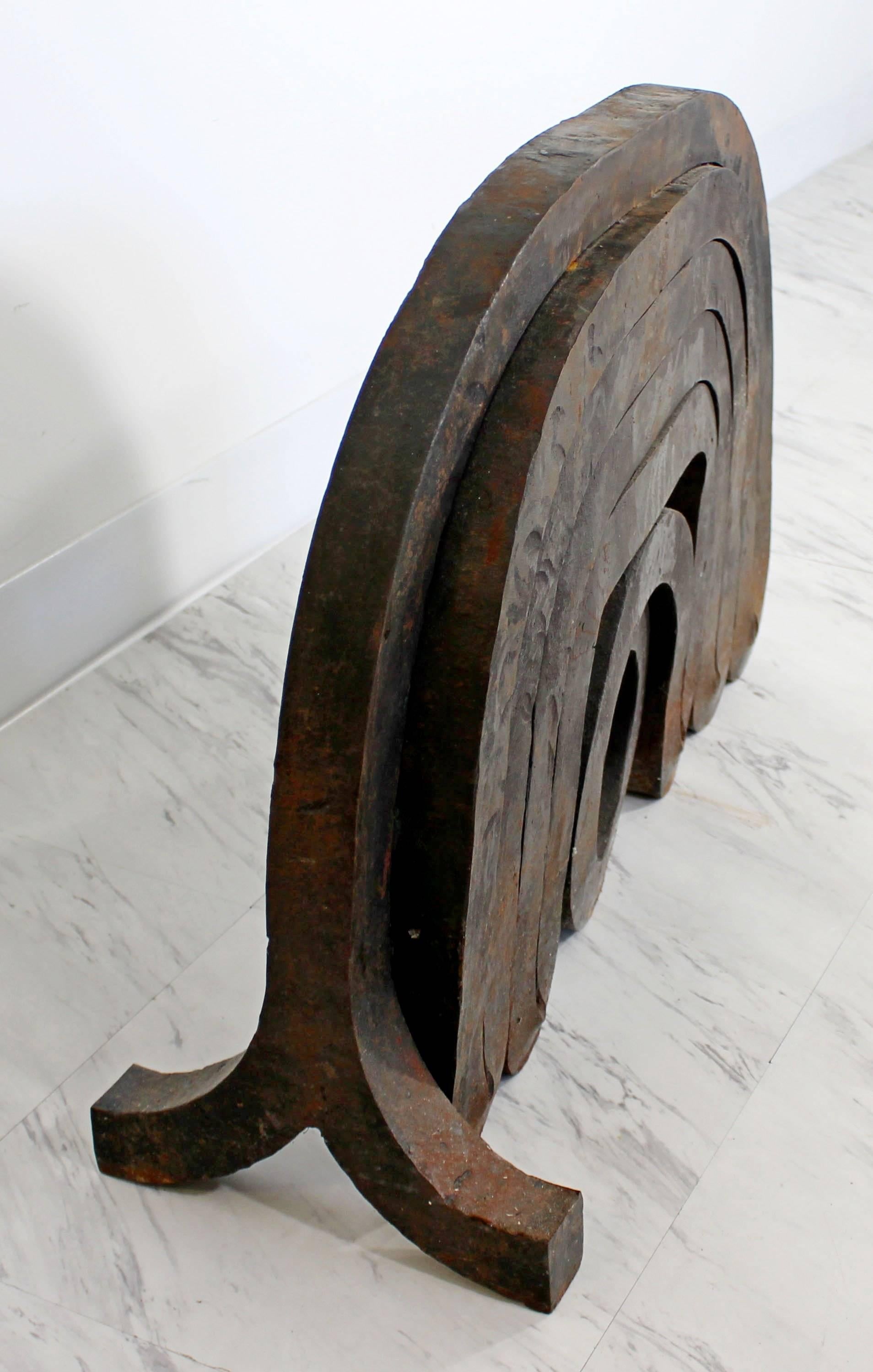 Post-Modern Forged Steel Sculpture by Martin Chirino Lopez Titled Laberintia, 1987