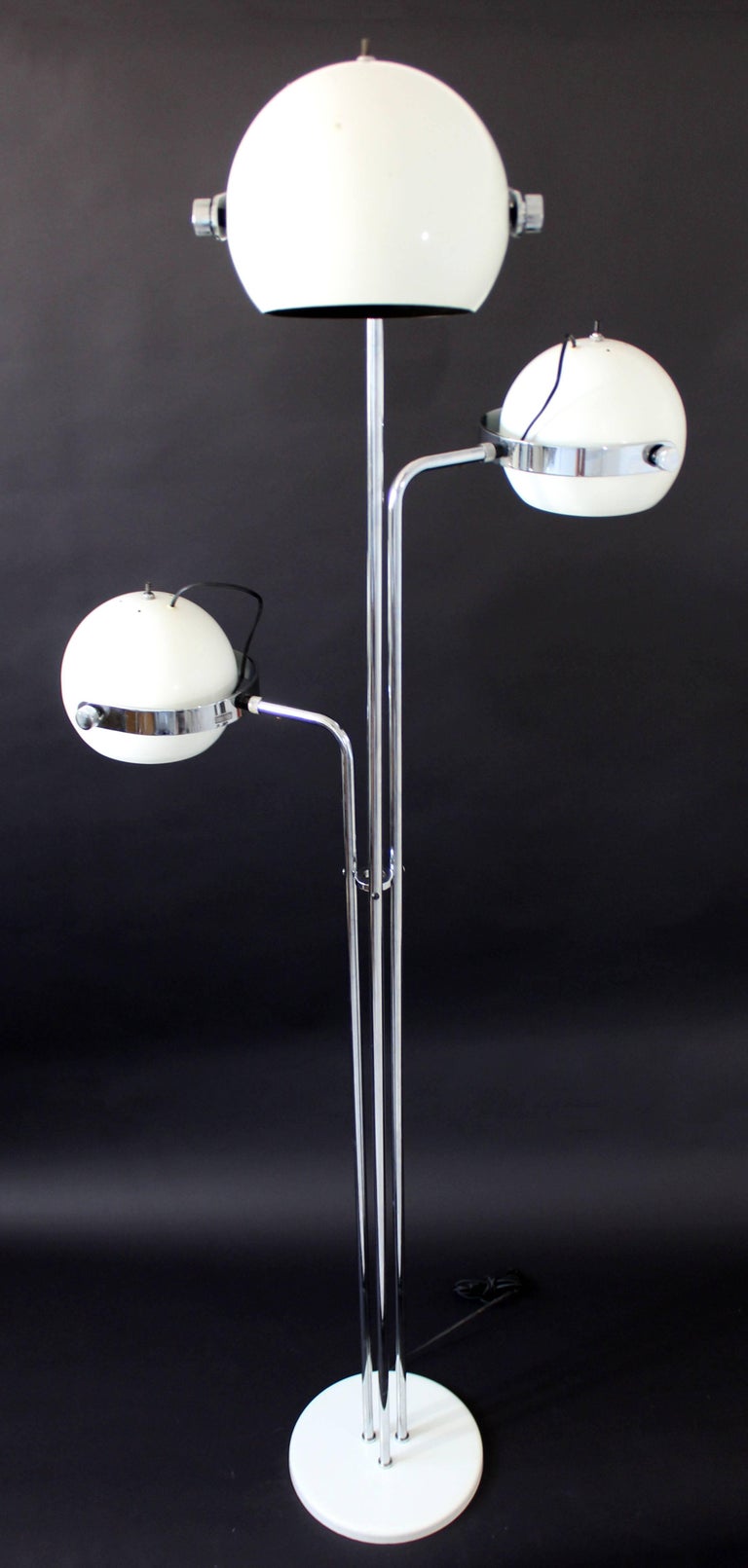 Mid-Century Modern Rare Sonneman Three Head Floor Lamp ...