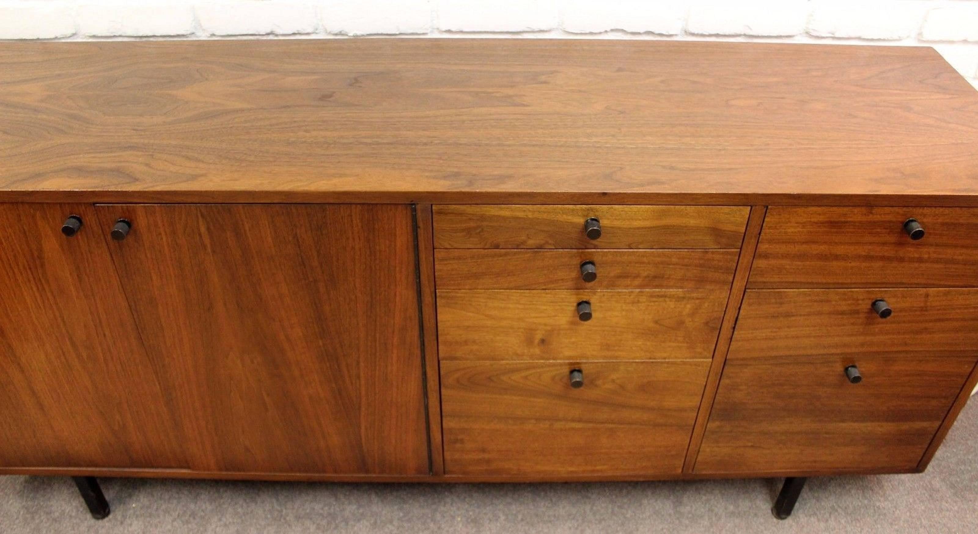 Mid-20th Century Mid-Century Modern Ward Bennett for Lehigh Furniture Walnut Credenza, 1965