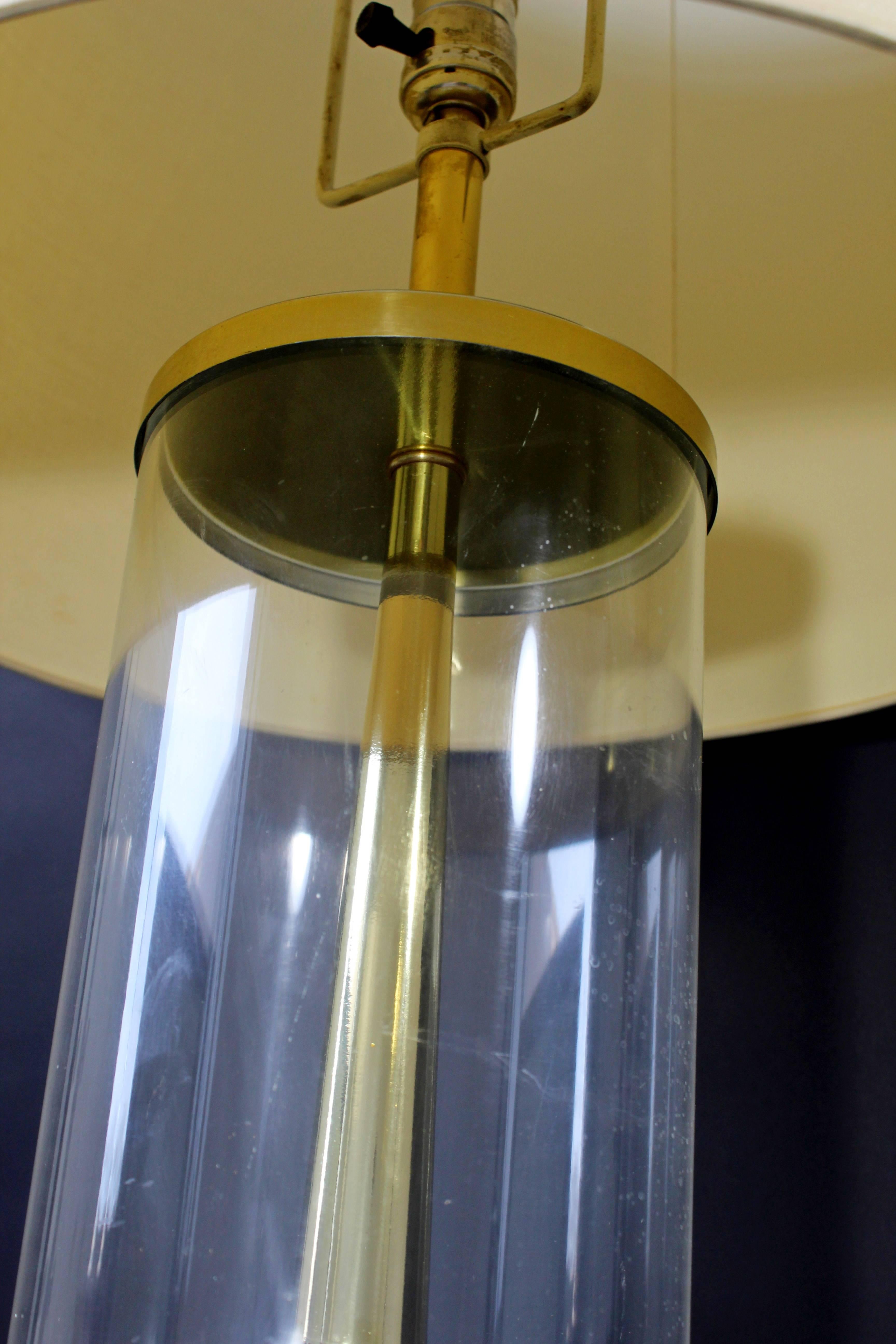 Mid-Century Modern Sputnik Atomic Glass & Brass Table Lamp by Mutual Sunset Co. 3