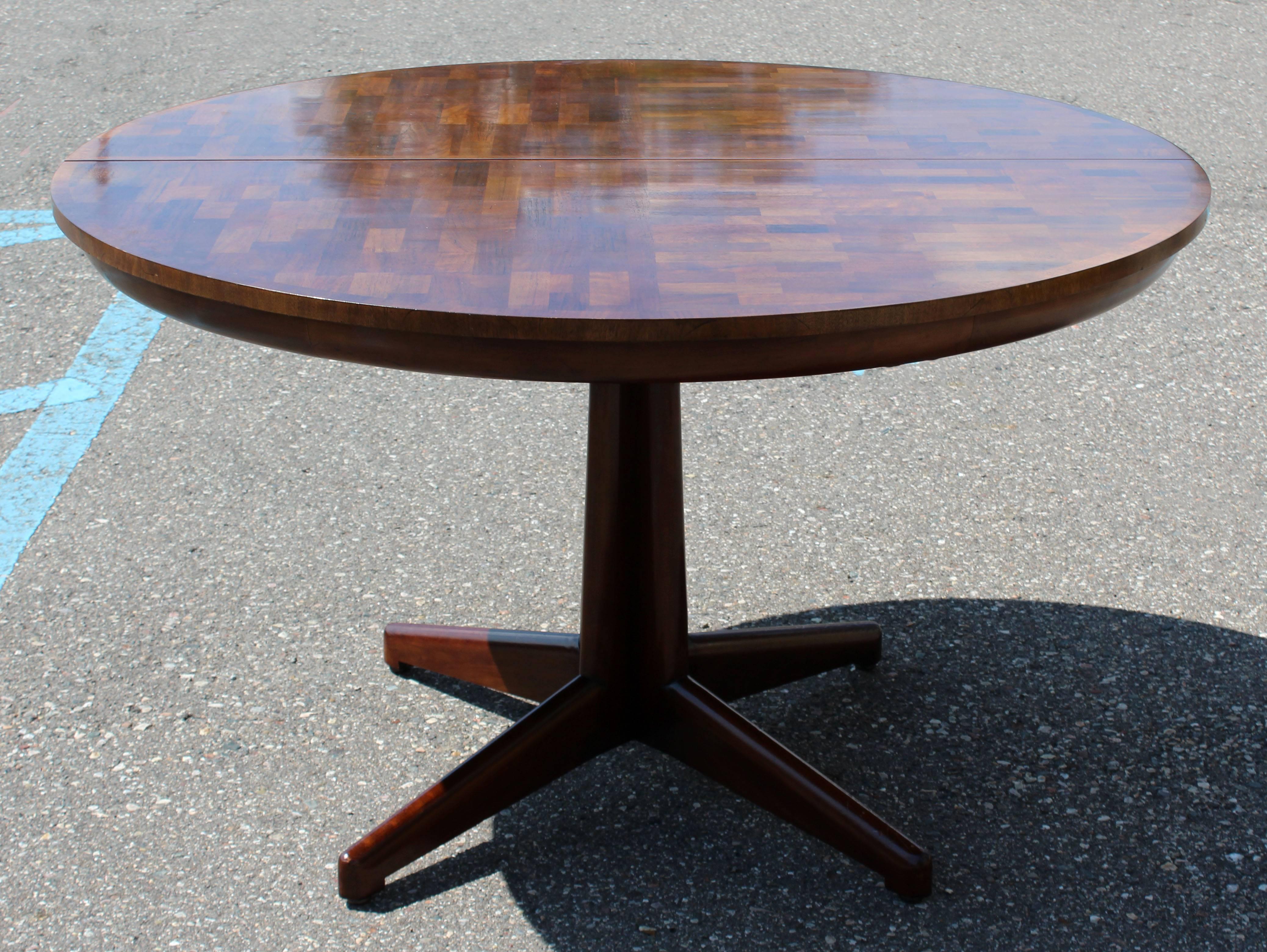 mid century oval dining table