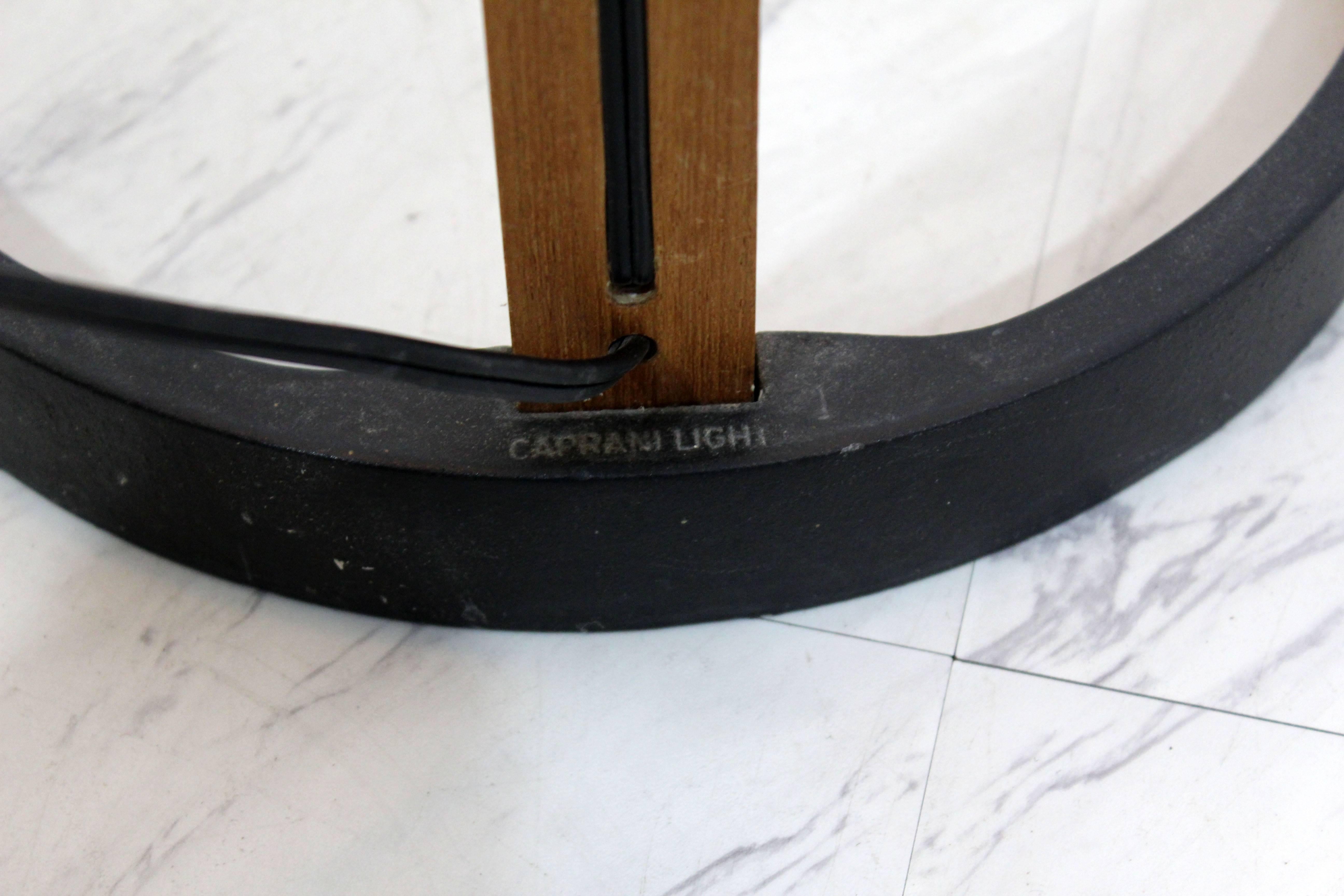 Mid-Century Modern Caprani Iron Bentwood Standing Floor Lamp 1970s Danish 1