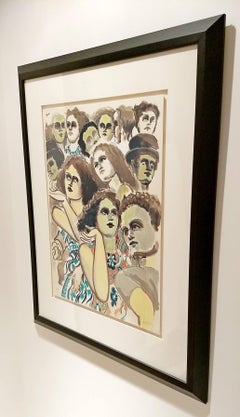 Mid-Century Modern Lester Johnson Lithograph Signed Numbered 126/175