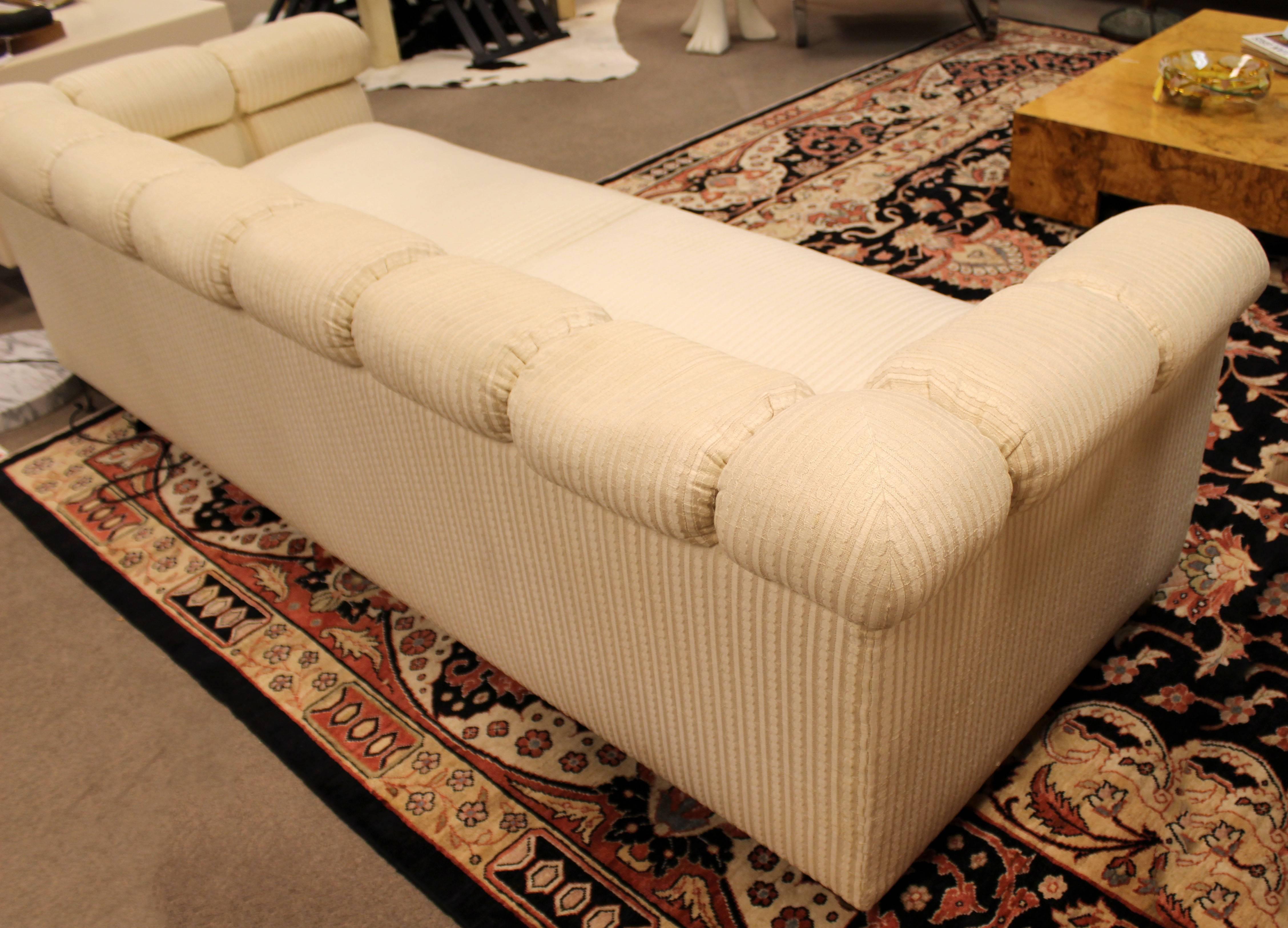 Mid-Century Modern Party Tufted X-Long Sofa Wormley for Dunbar Style, 1950s 2