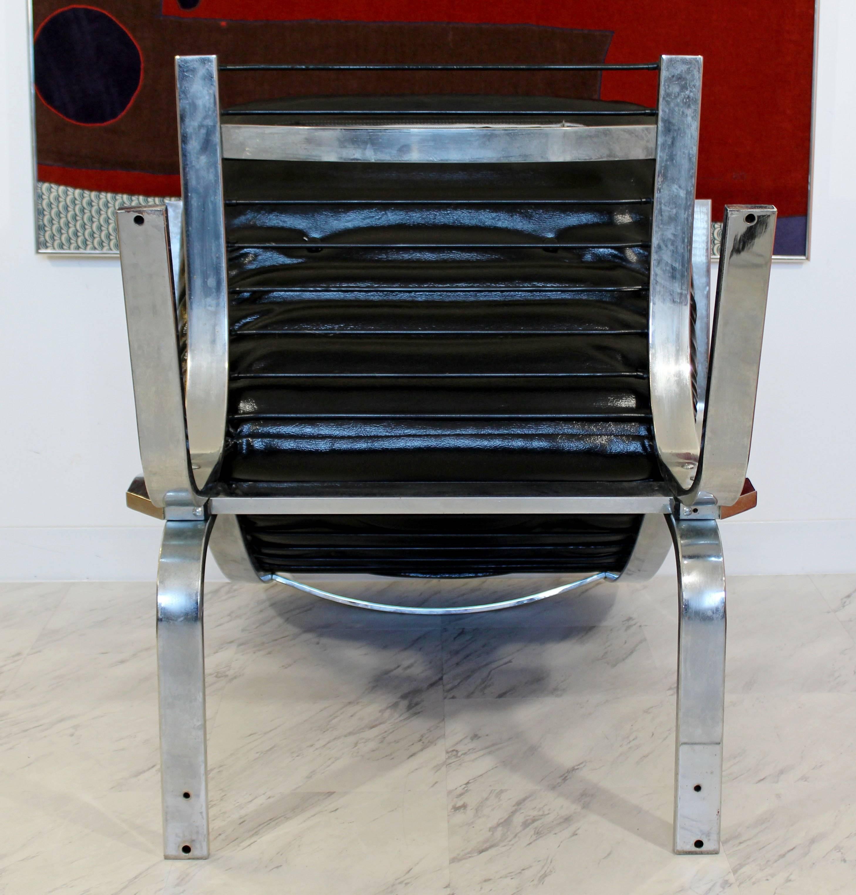 Mid-Century Modern Ingmar Relling Westnofa Style Chrome Wave Lounge Chair 4