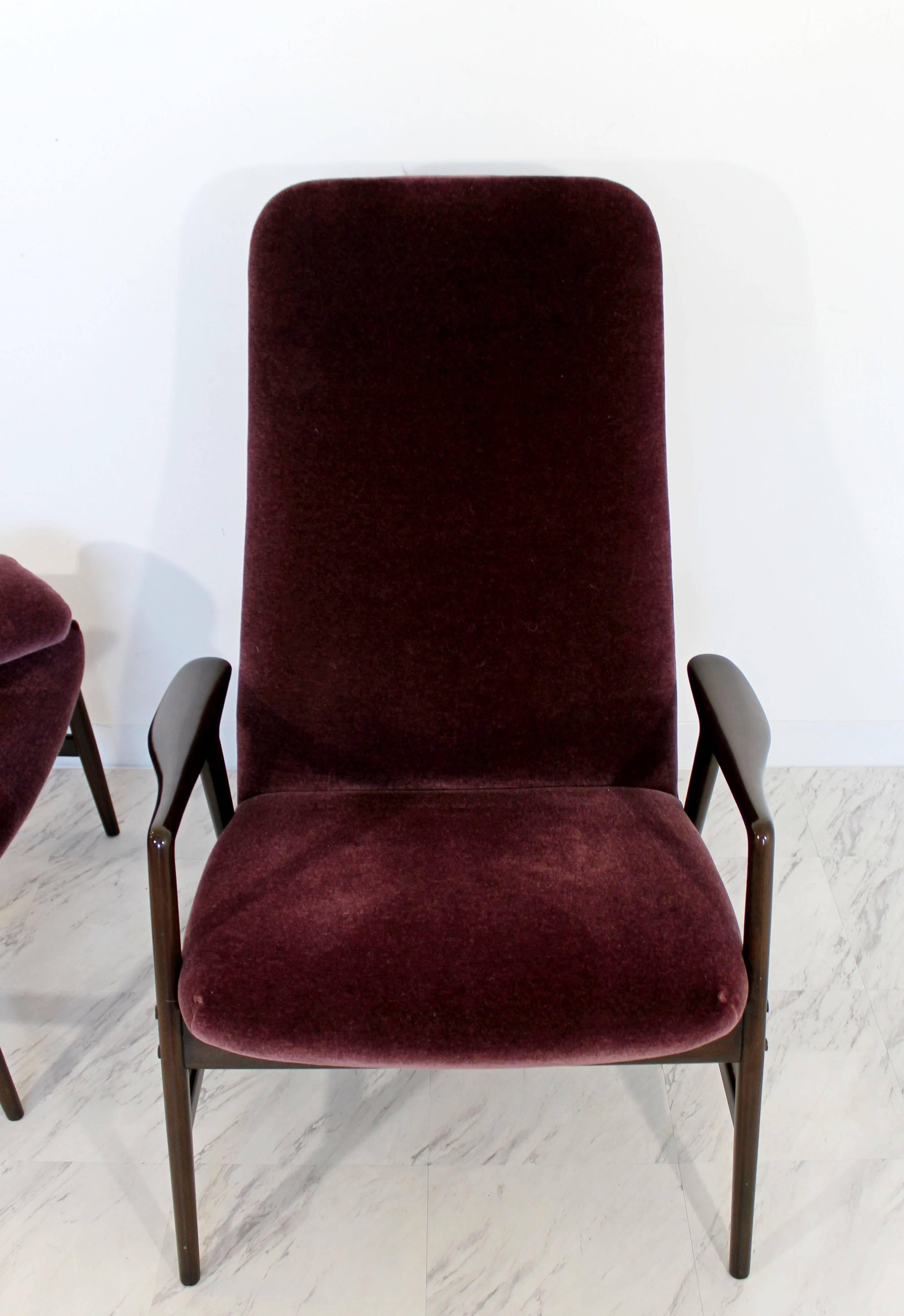 Mid-Century Modern DUX High Back Reclining Lounge Chair & Ottoman, Sweden, 1960s 1