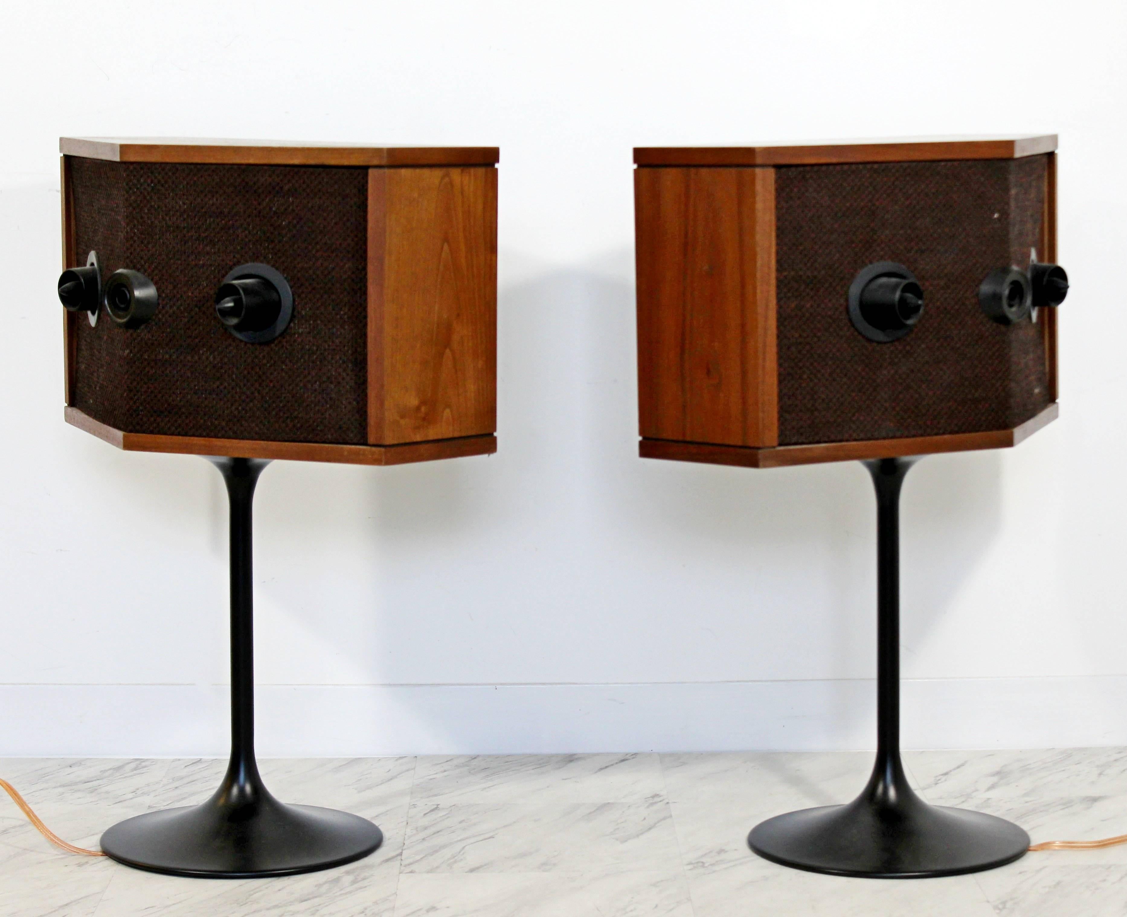 mid century modern speaker stands