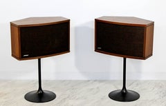 Mid-Century Modern Pair of Bose Speakers on Eero Saarinen Tulip Bases, 1970s