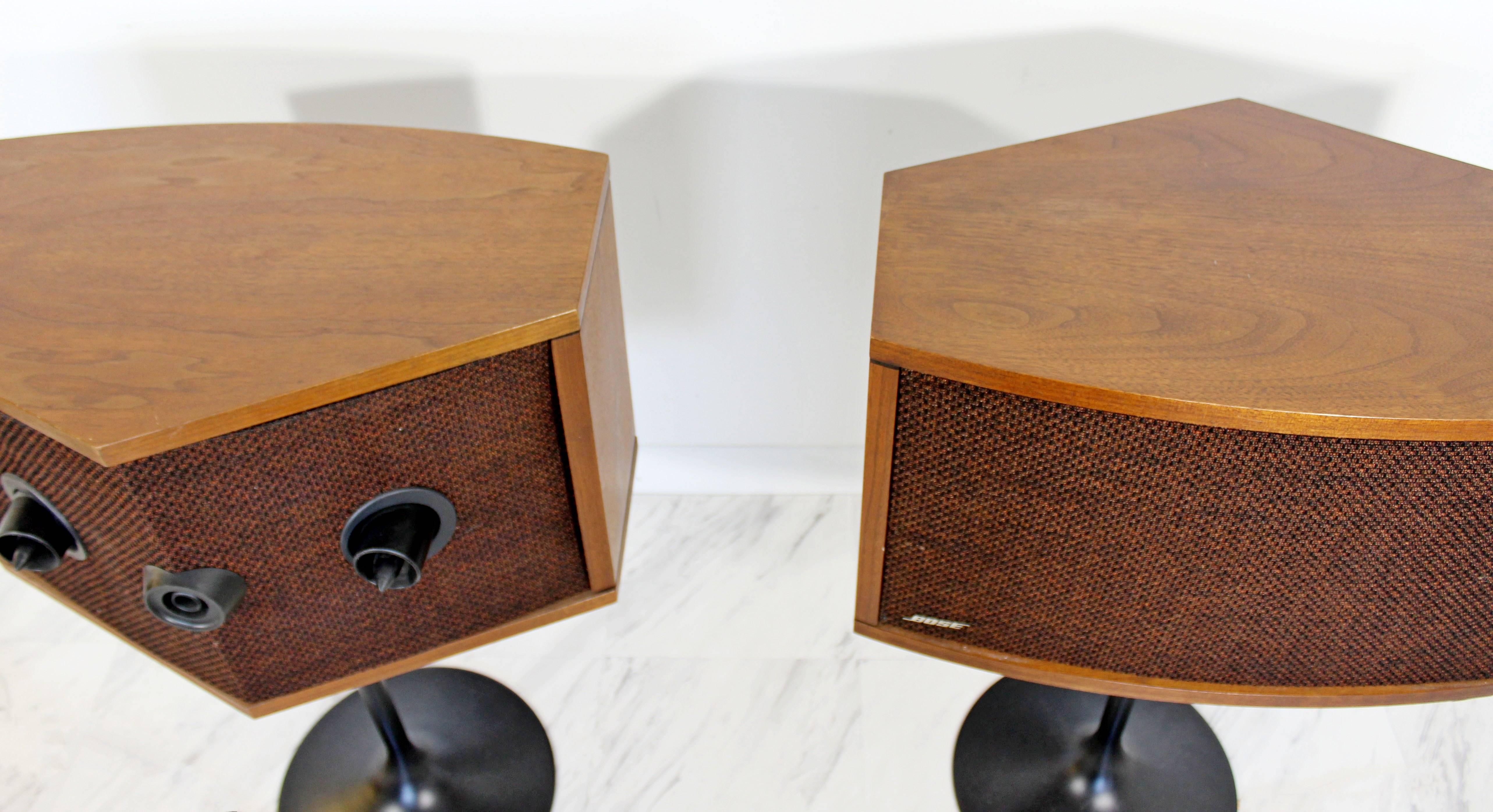 Mid-Century Modern Pair of Bose Speakers on Eero Saarinen Tulip Bases, 1970s 1