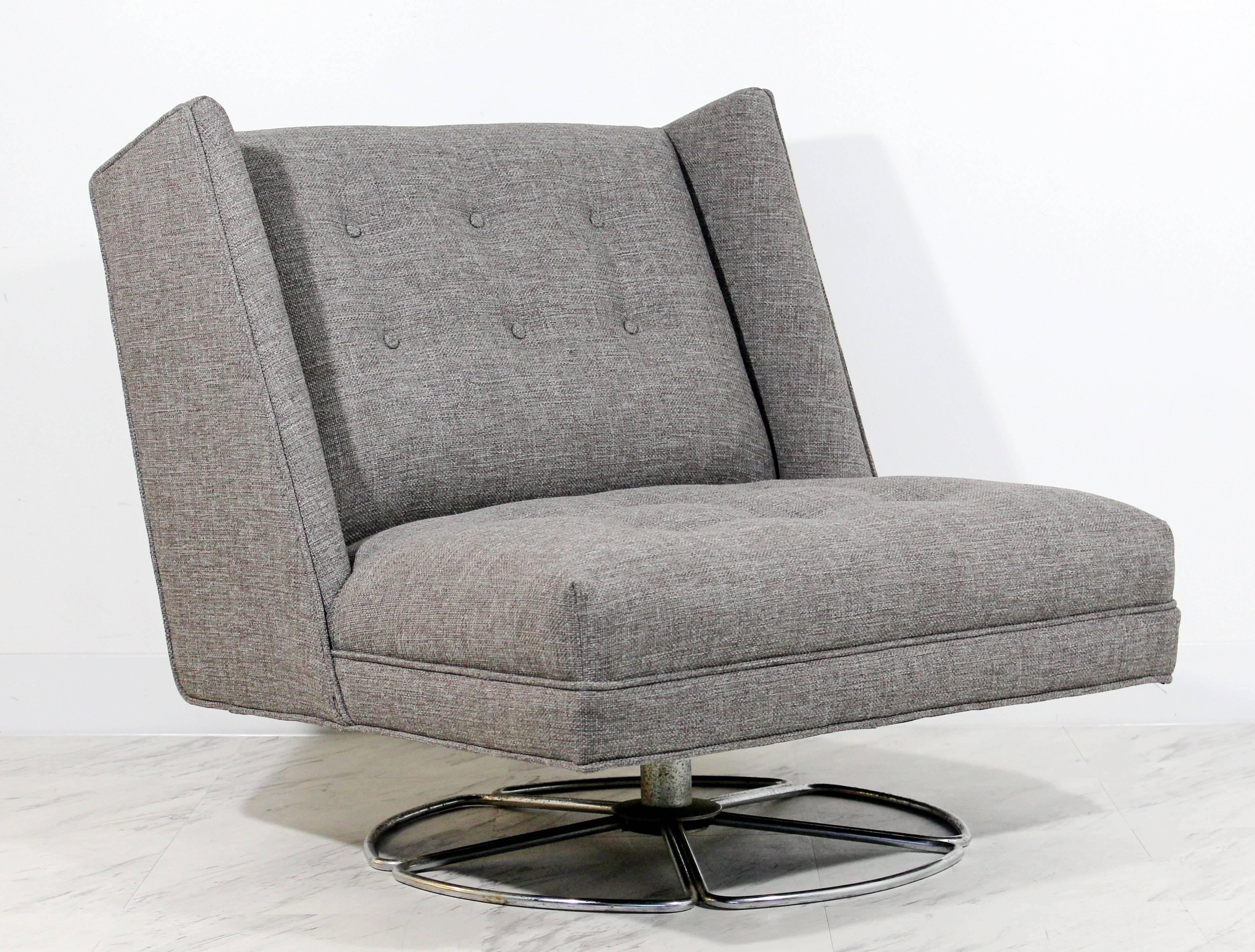 mid century modern swivel chair