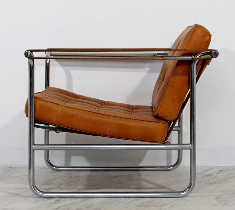 MidCentury Modern Hans Eichenberger De Sede Stendig Leather Chrome