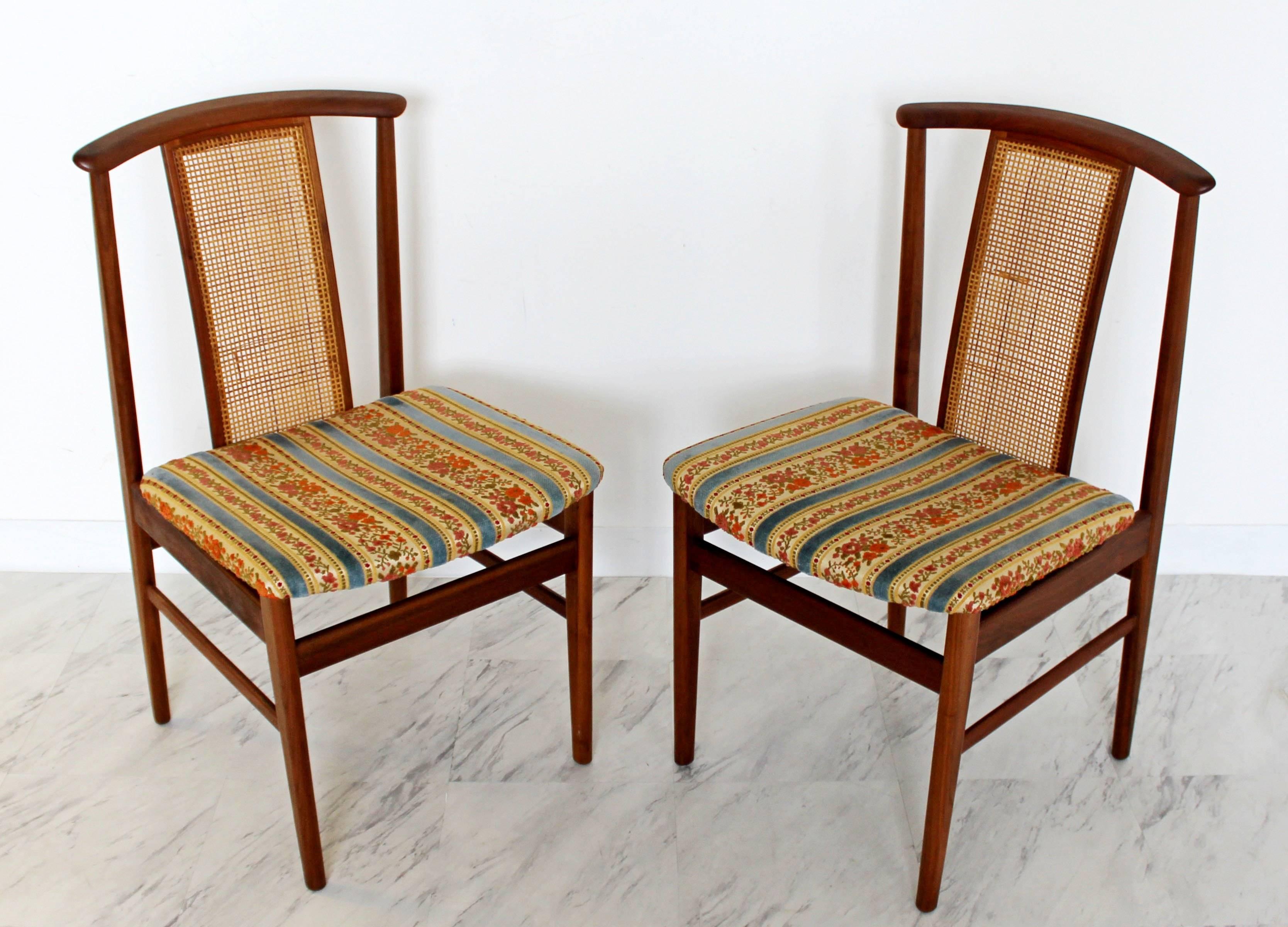 Swedish Mid-Century Modern Folke Olsson for DUX Set of Eight Side Dining Chairs, 1960s