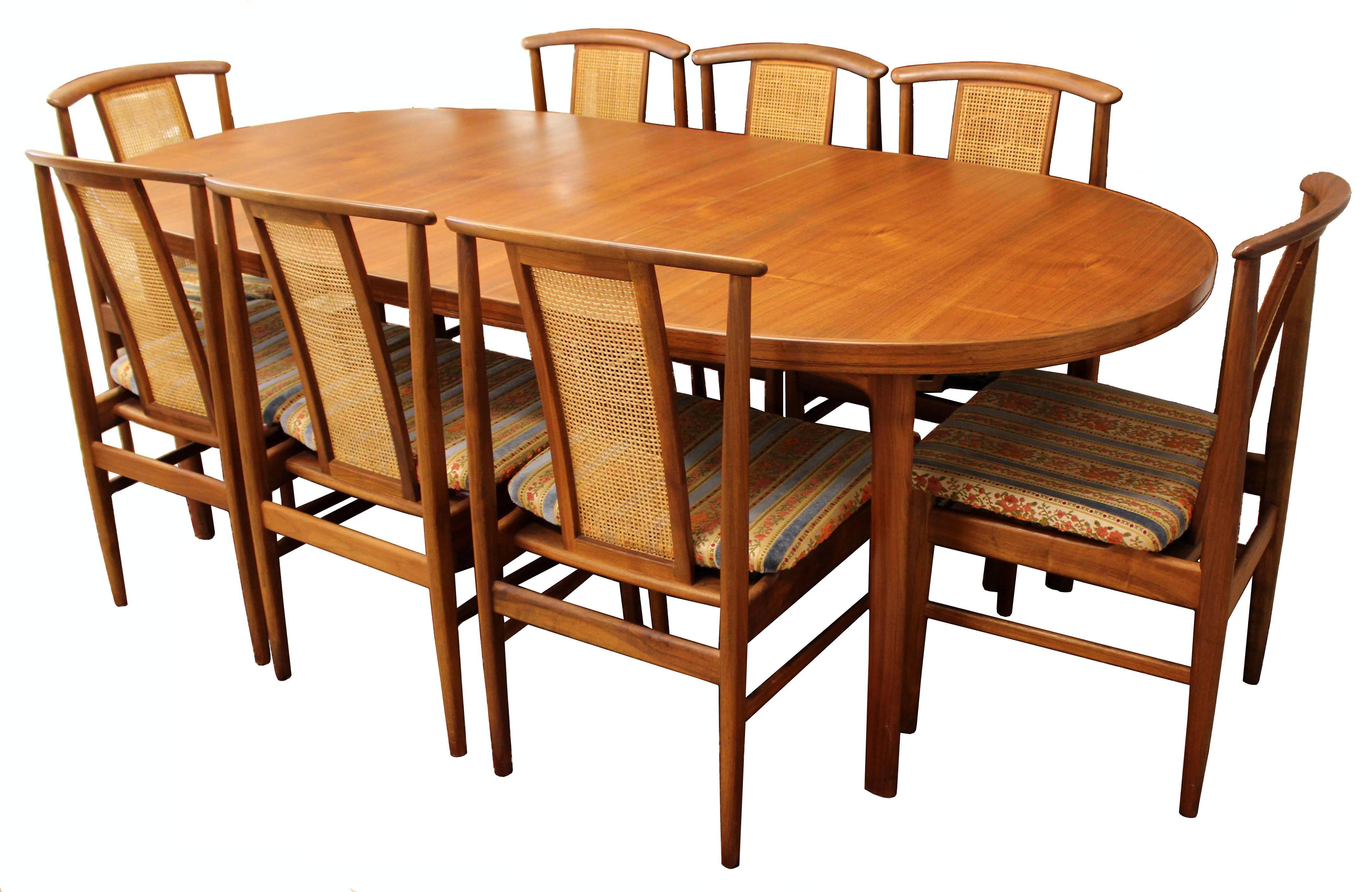 Mid-Century Modern Folke Olsson for DUX Set of Eight Side Dining Chairs, 1960s 4