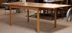 Mid-Century Modern Ansager Mobler Expandable Teak Dining Table Danish, 1950s