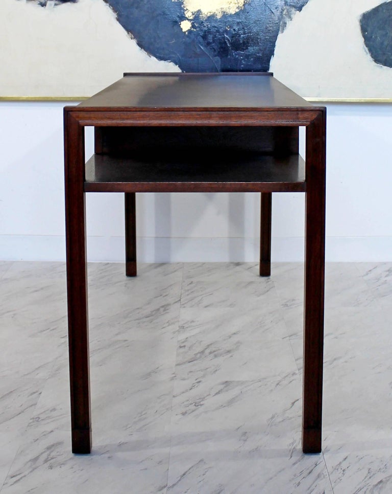 MidCentury Modern Edward Wormley for Dunbar Sofa Console Table Walnut