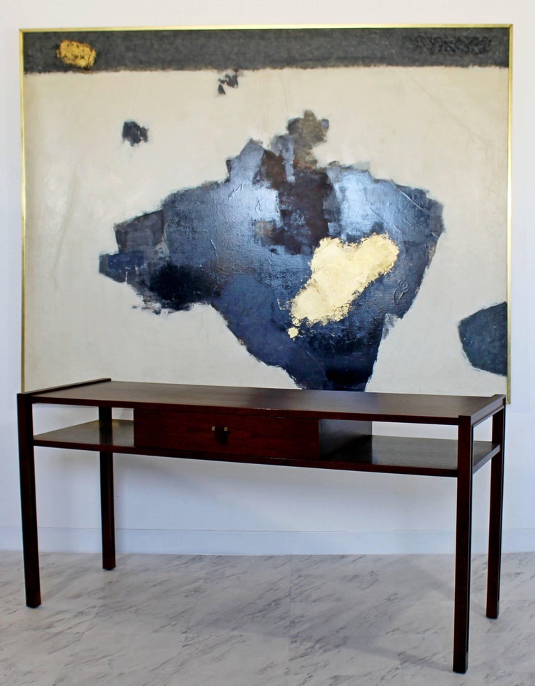 MidCentury Modern Edward Wormley for Dunbar Sofa Console Table Walnut