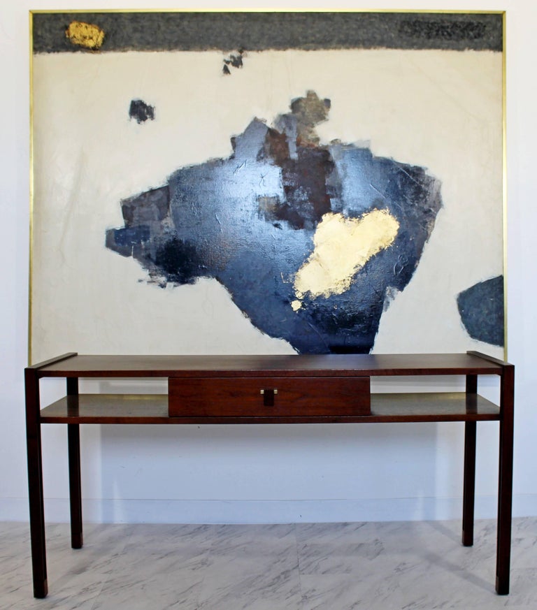 MidCentury Modern Edward Wormley for Dunbar Sofa Console Table Walnut