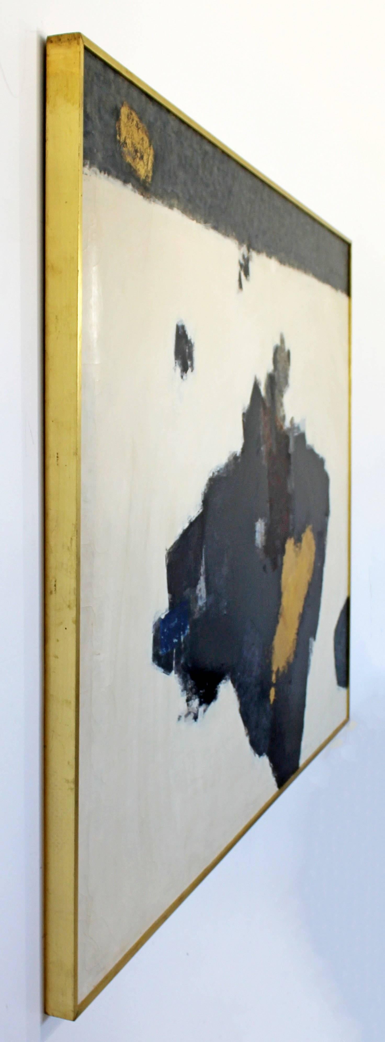 Mid-20th Century Mid-Century Modern X Large Framed Abstract Acrylic Painting by Y. Ohashi, 1955