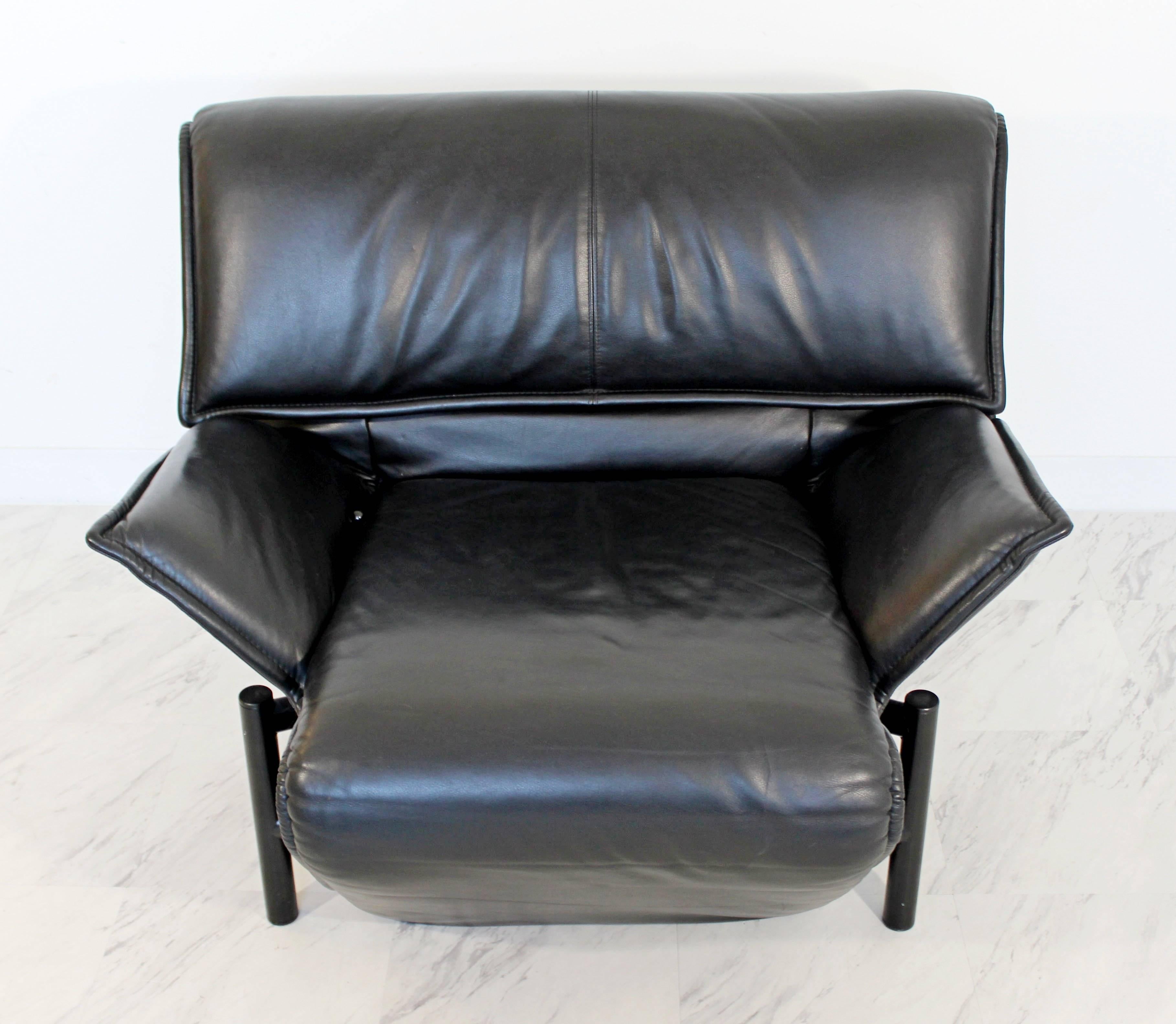 mid century modern leather recliner