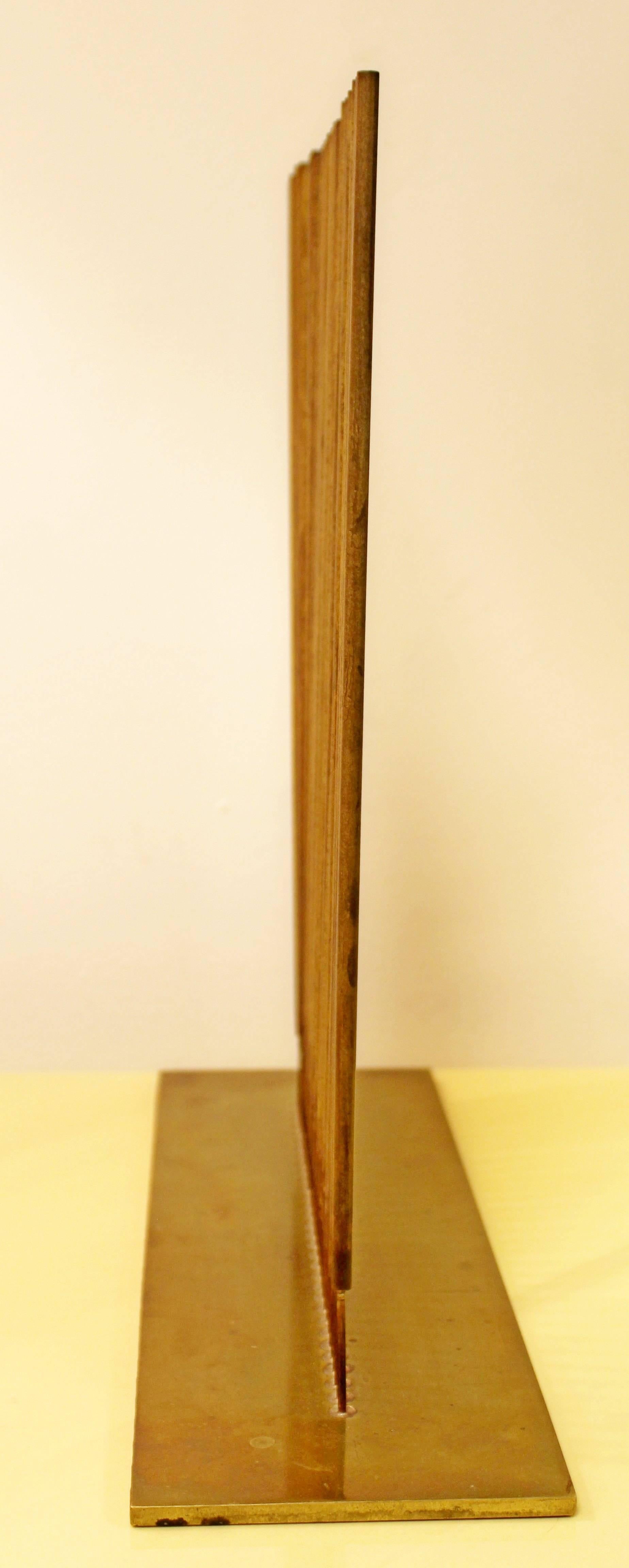Mid-Century Modern Harry Bertoia Sonambiant Tonal Brass Copper Table Sculpture 2