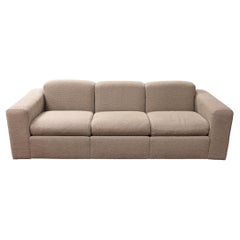 Contemporary Modern Tan Boucle Style Jack Cartwright Sofa