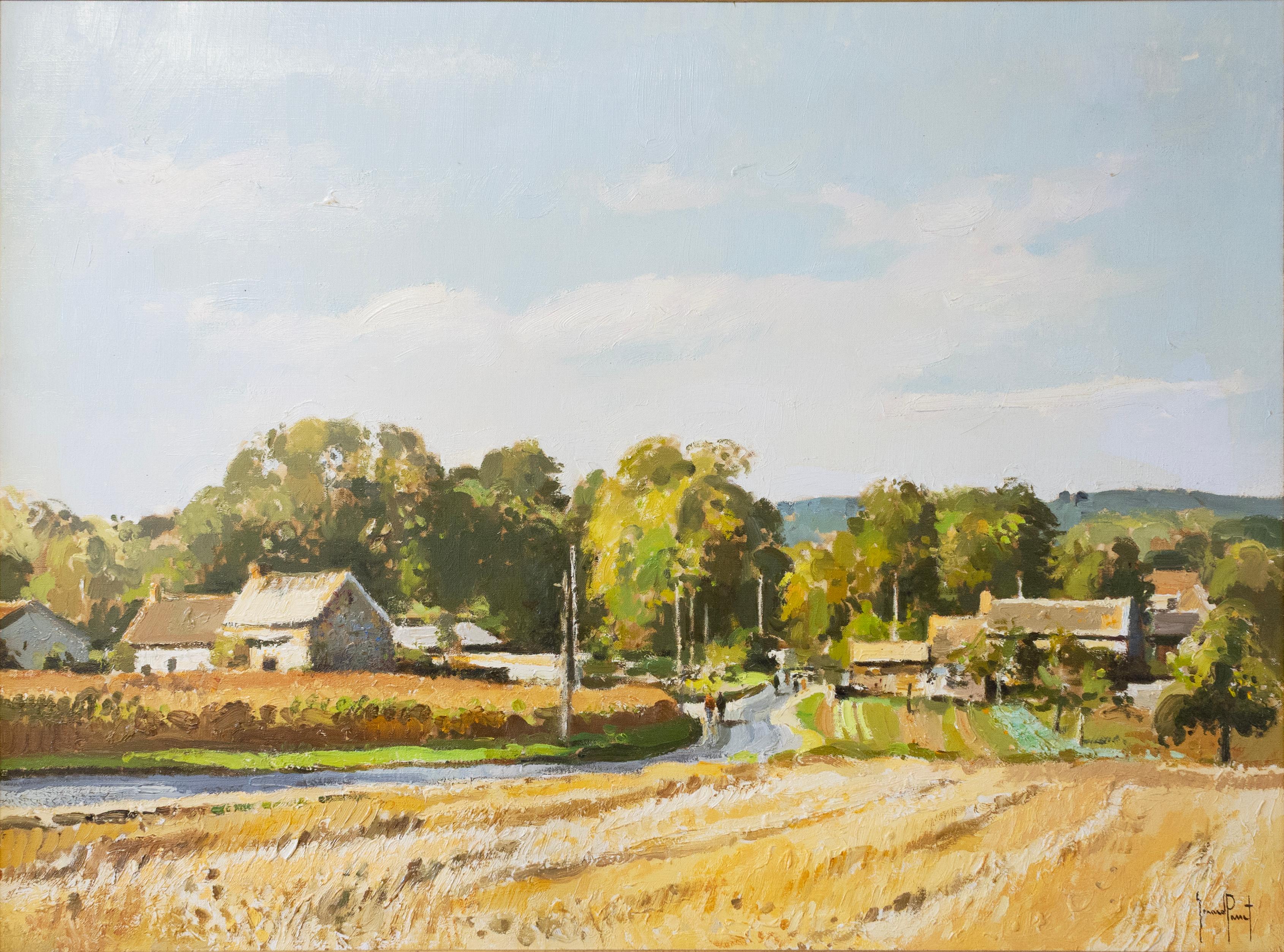 Ein modernes impressionistisches Ölgemälde auf Leinwand mit dem Titel 