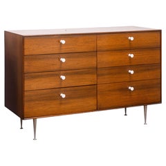 George Nelson for Herman Miller Thin Edge Vintage 1950s Walnut 8 Drawer Dresser