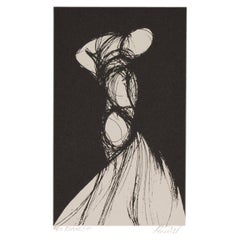 Richard Kozlow, Flamenco Signed Minimalist Modern Serigraph 28/50 Unframed