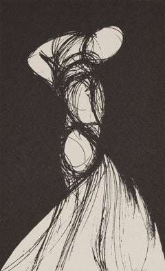 Richard Kozlow, Flamenco Signed Minimalist Modern Serigraph 28/50 Unframed